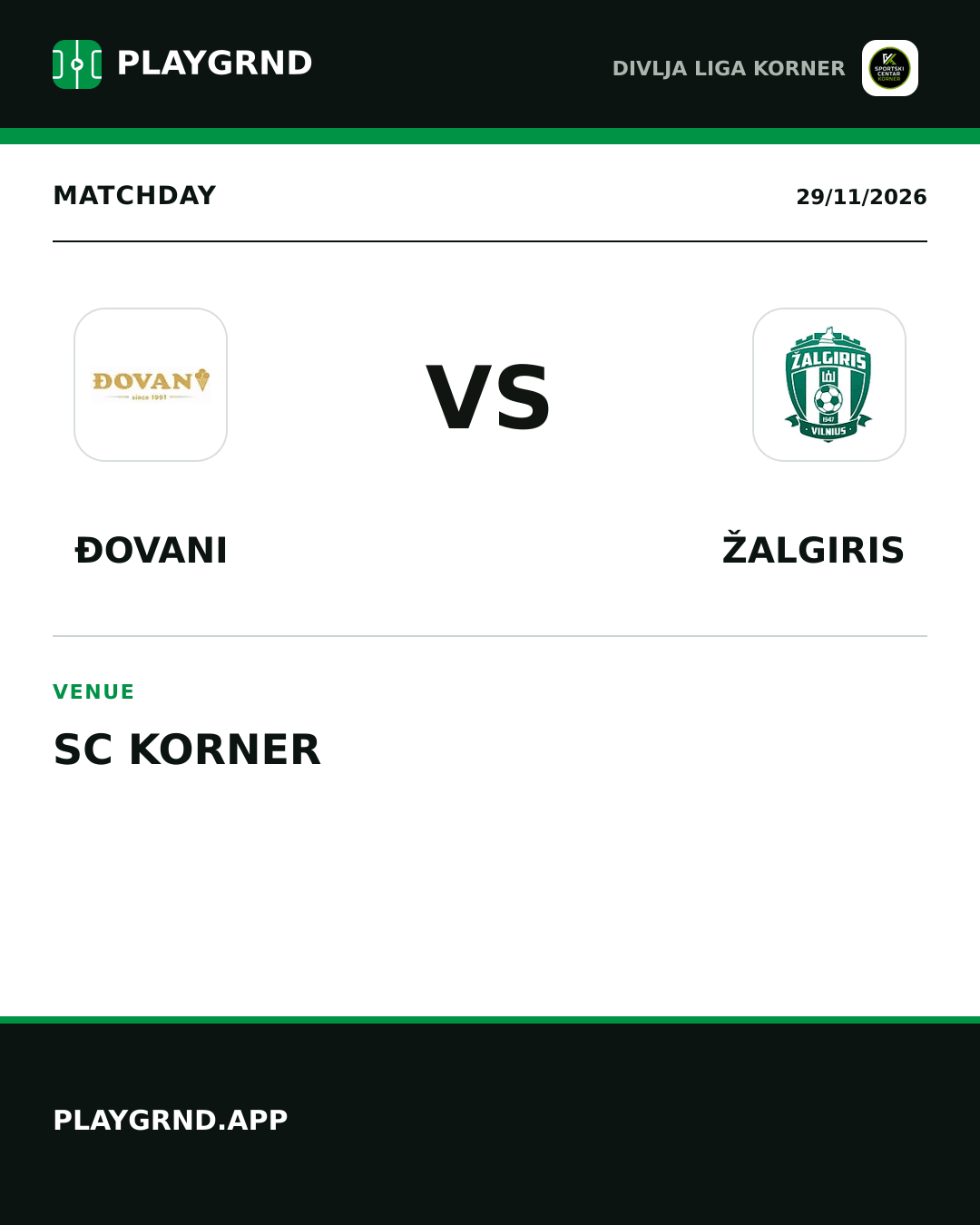 Instagram artwork: Đovani vs Žalgiris