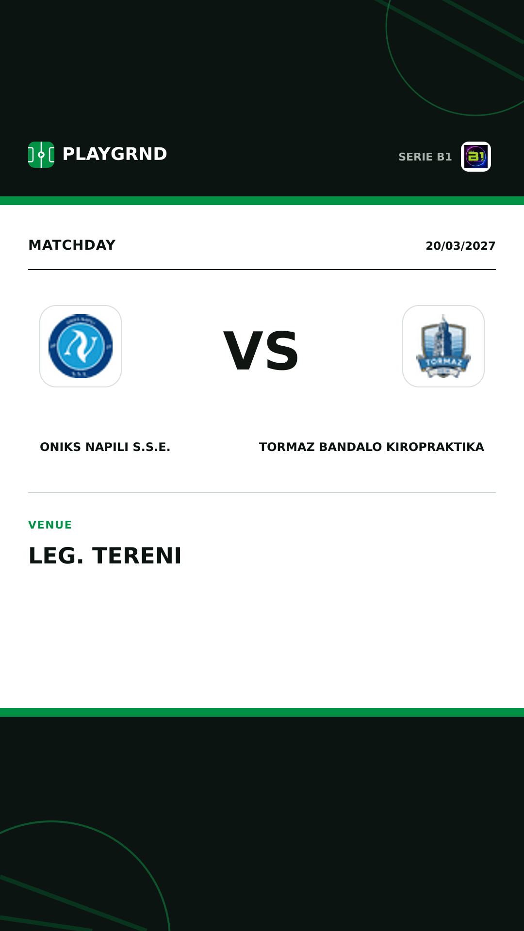 Instagram artwork: Oniks Napili S.S.E. vs Tormaz Bandalo Kiropraktika