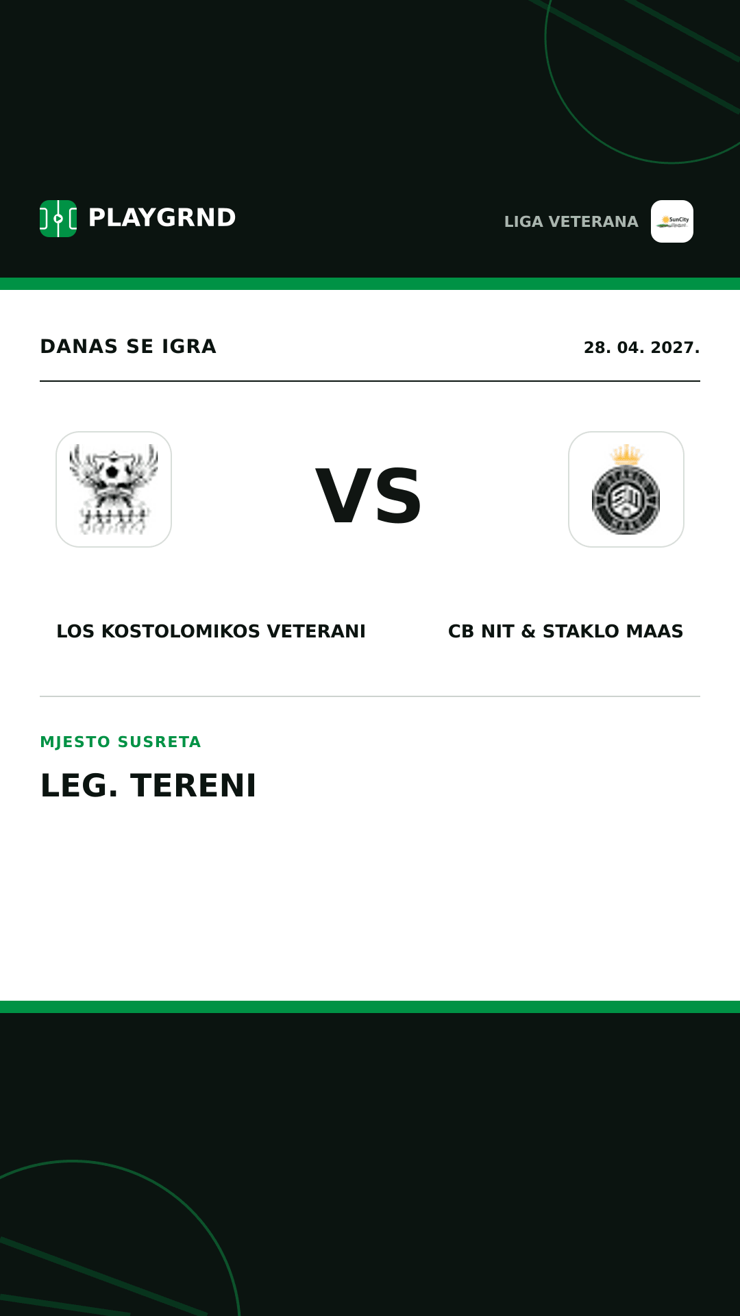 Instagram slika: Los Kostolomikos Veterani vs CB Nit & Staklo Maas