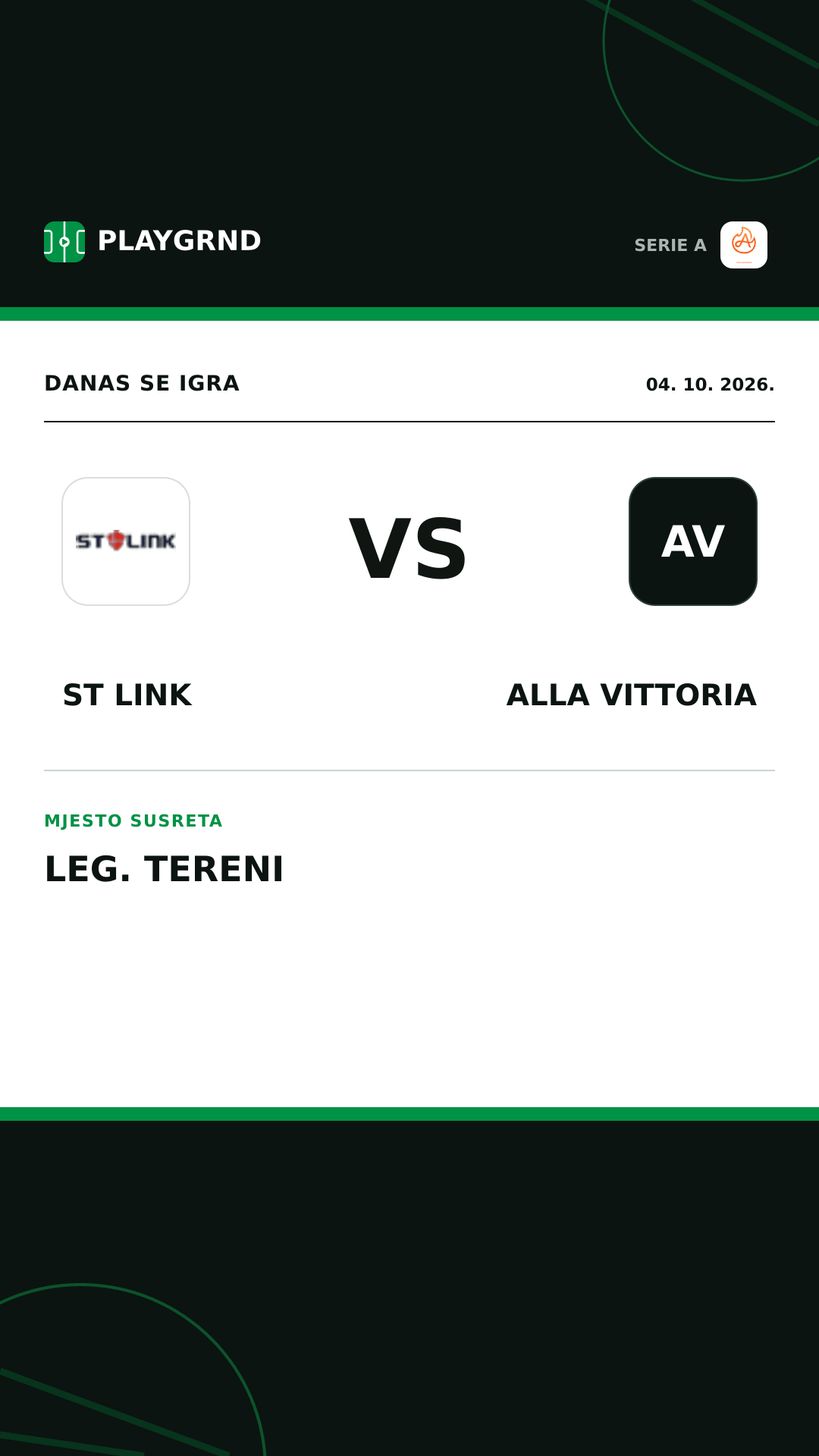 Instagram slika: ST Link vs Alla Vittoria
