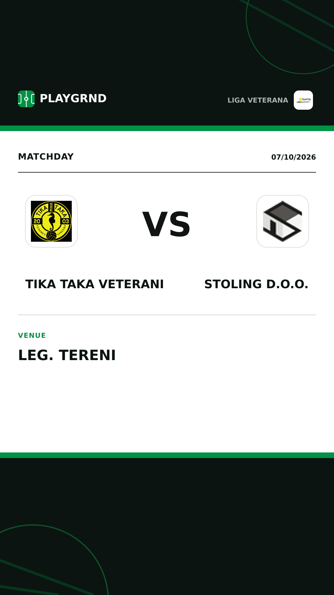 Instagram artwork: Tika Taka Veterani vs Stoling D.O.O.