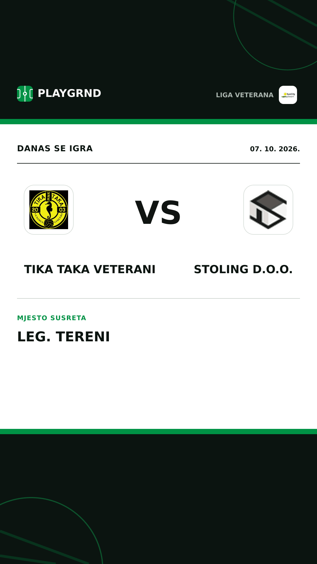 Instagram slika: Tika Taka Veterani vs Stoling D.O.O.