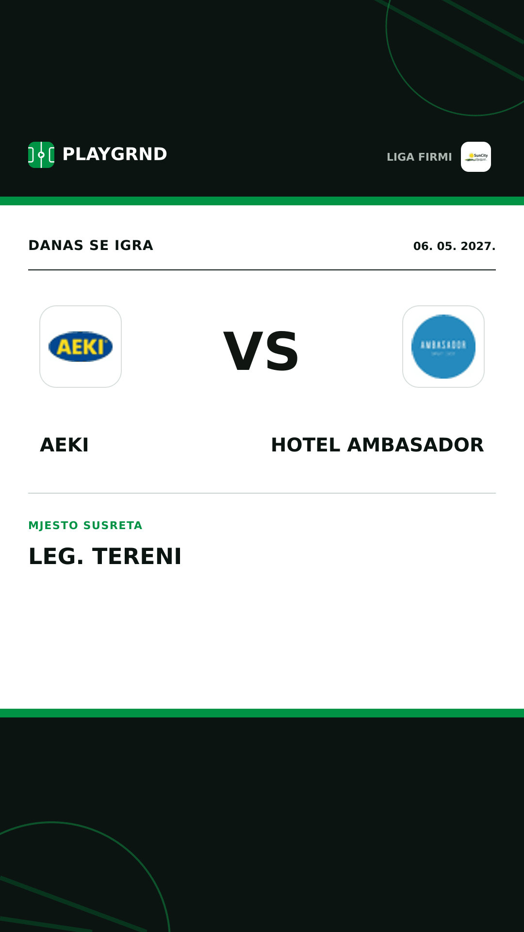 Instagram slika: AEKI vs Hotel Ambasador