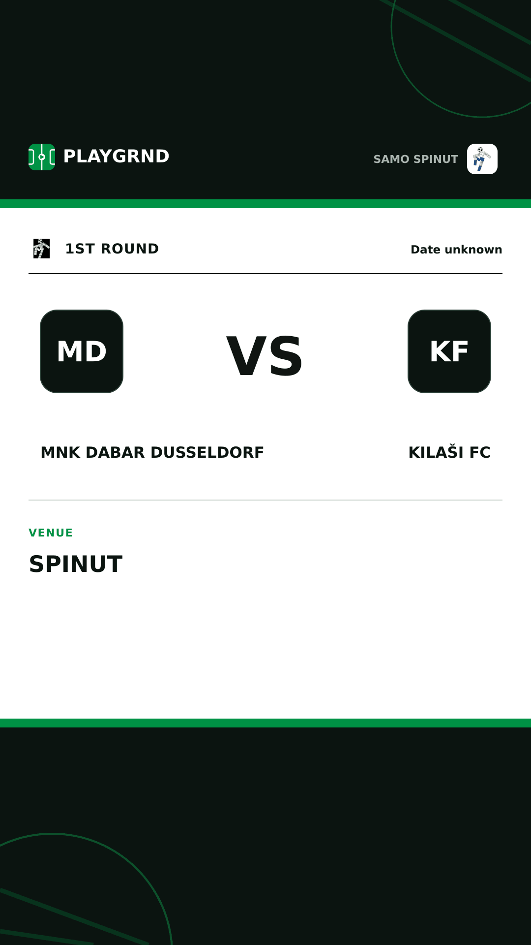 Instagram artwork: MNK Dabar Dusseldorf vs Kilaši FC