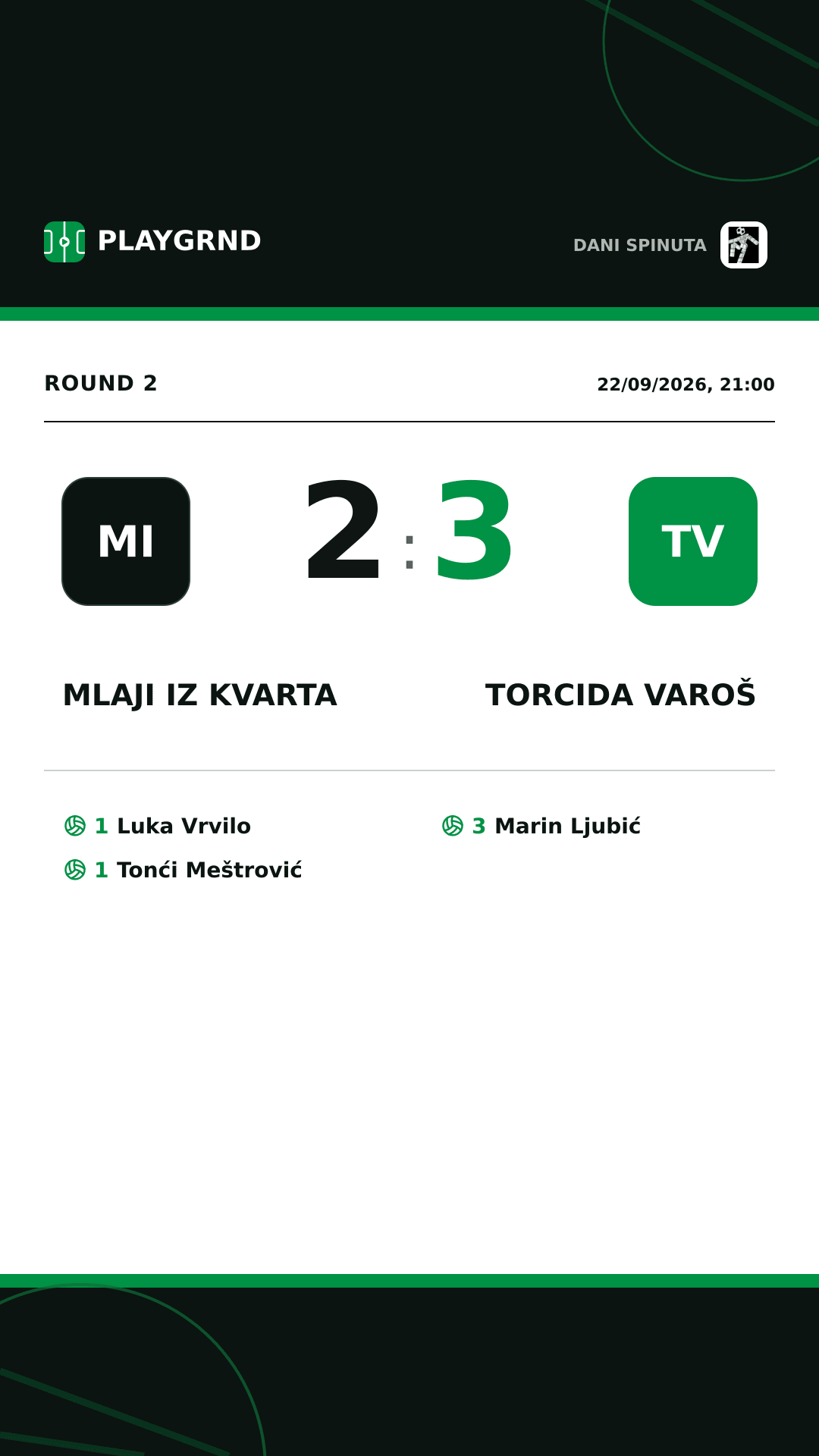 Instagram artwork: Mlaji iz Kvarta vs Torcida Varoš