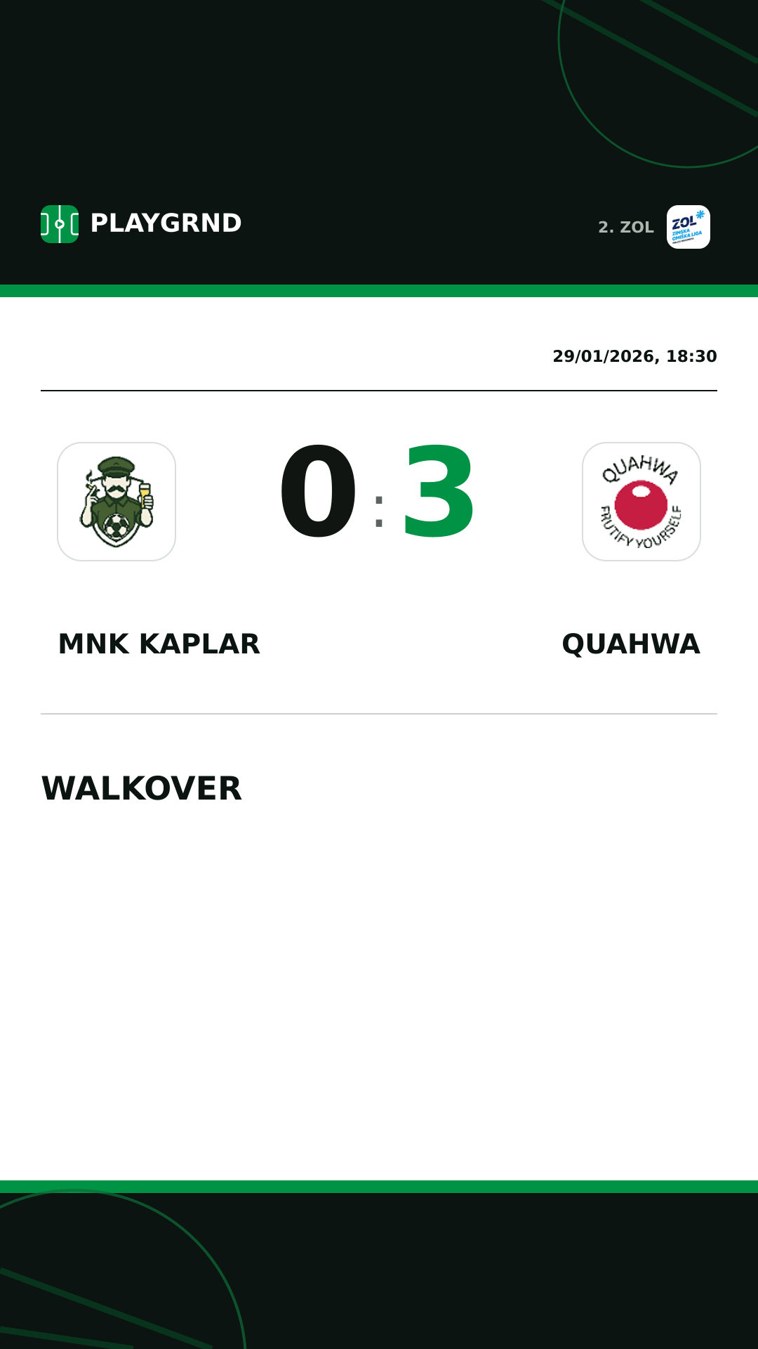 Instagram artwork: MNK Kaplar 0:3 QUAHWA