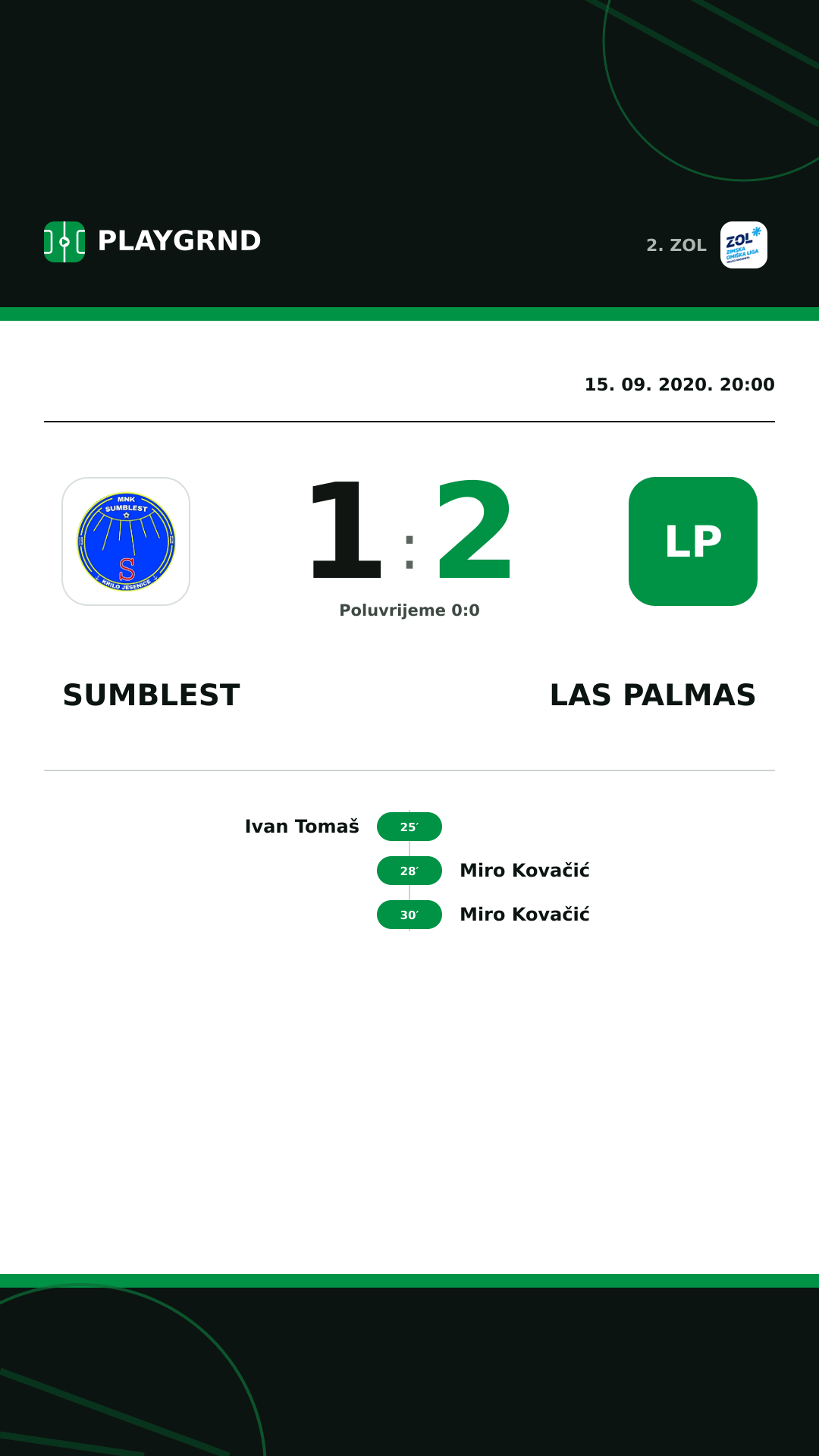 Instagram slika: Sumblest 1:2 Las Palmas