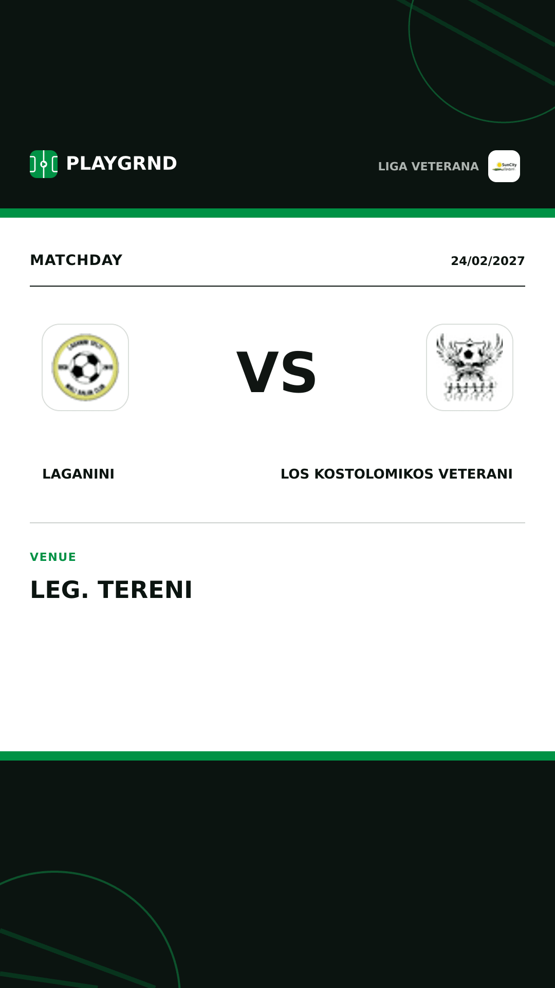 Instagram artwork: Laganini vs Los Kostolomikos Veterani