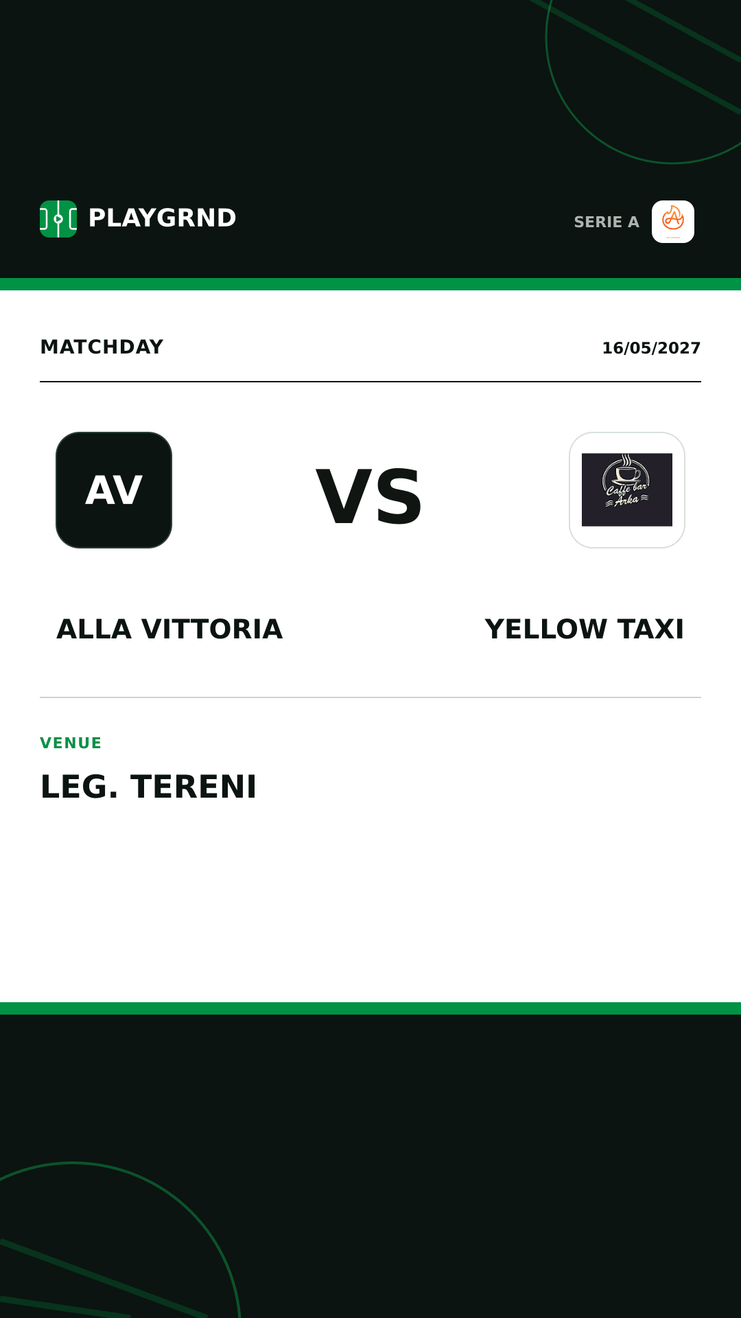 Instagram artwork: Alla Vittoria vs Yellow Taxi