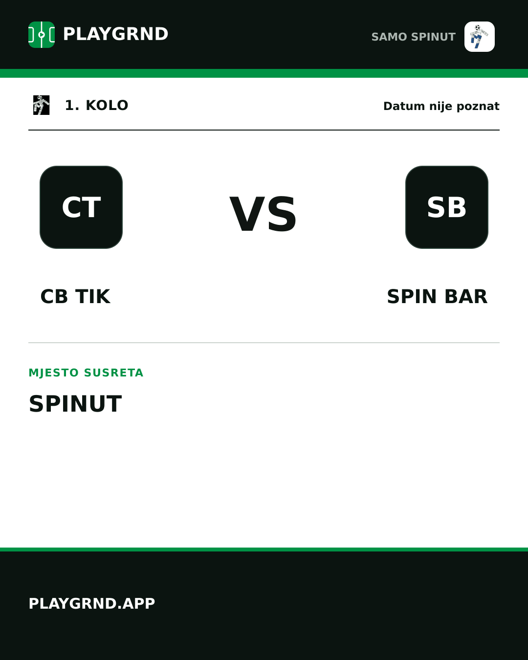 Instagram slika: CB Tik vs Spin Bar