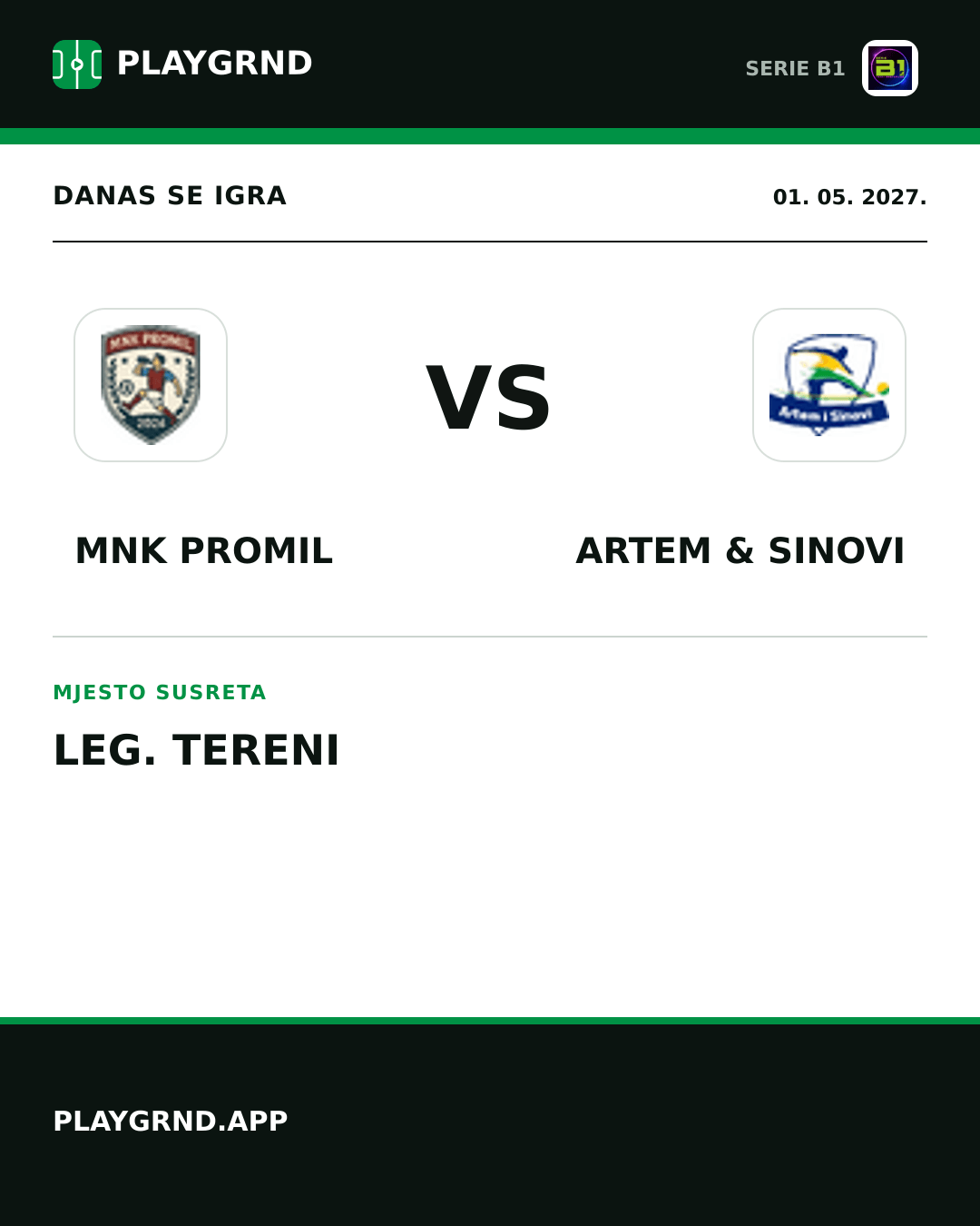 Instagram slika: Mnk Promil vs Artem & Sinovi