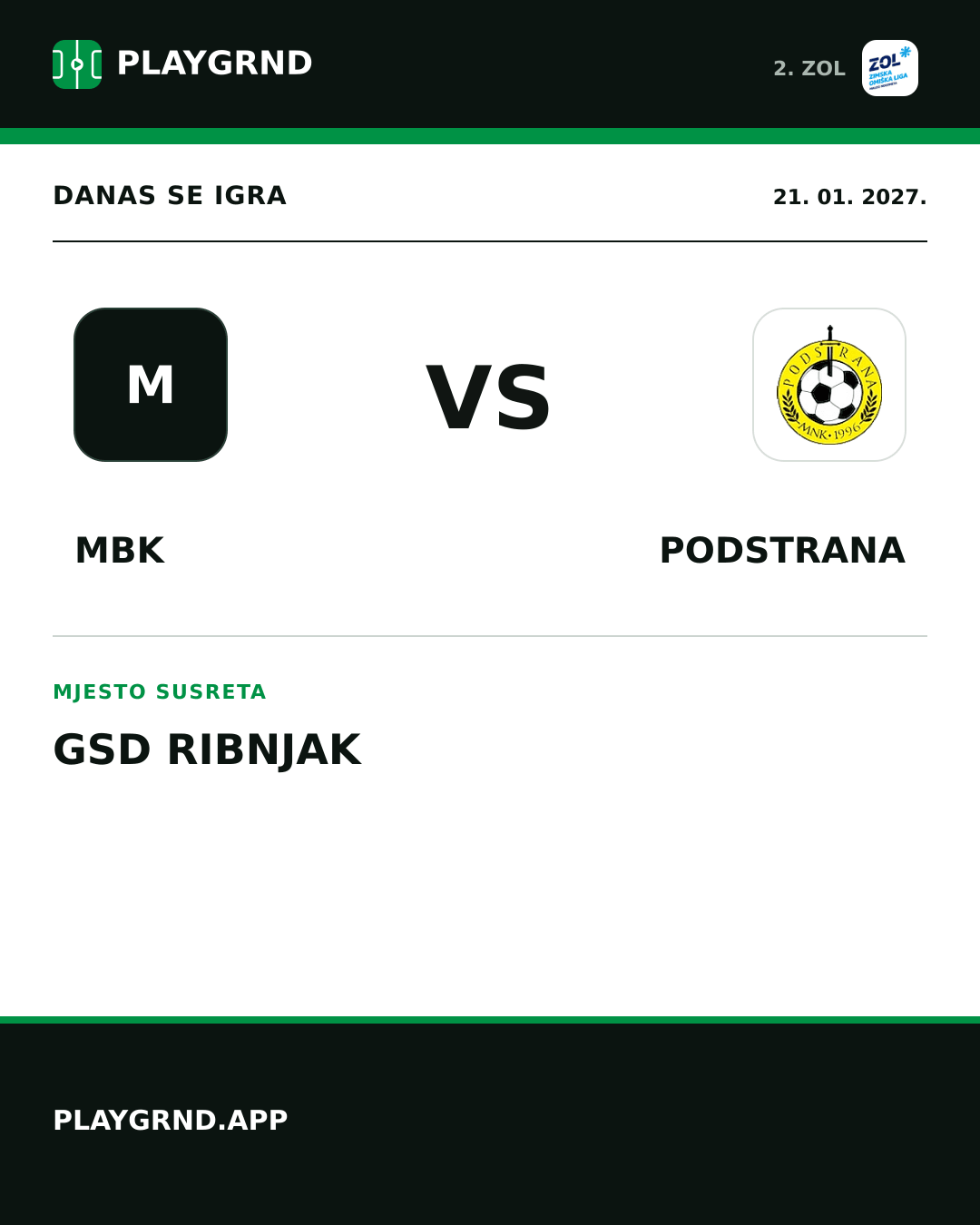 Instagram slika: MBK vs Podstrana