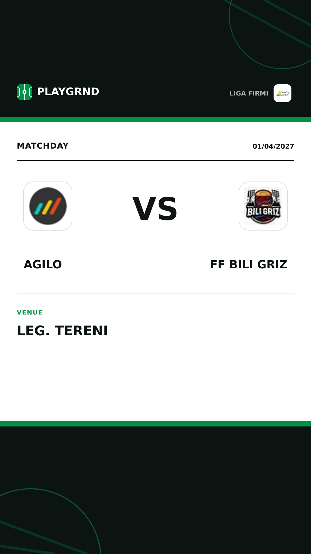 Instagram artwork: Agilo vs FF Bili Griz