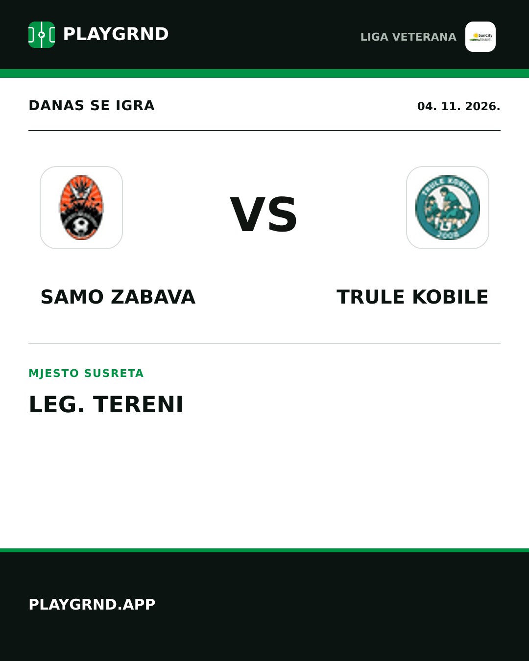 Instagram slika: Samo Zabava vs Trule Kobile