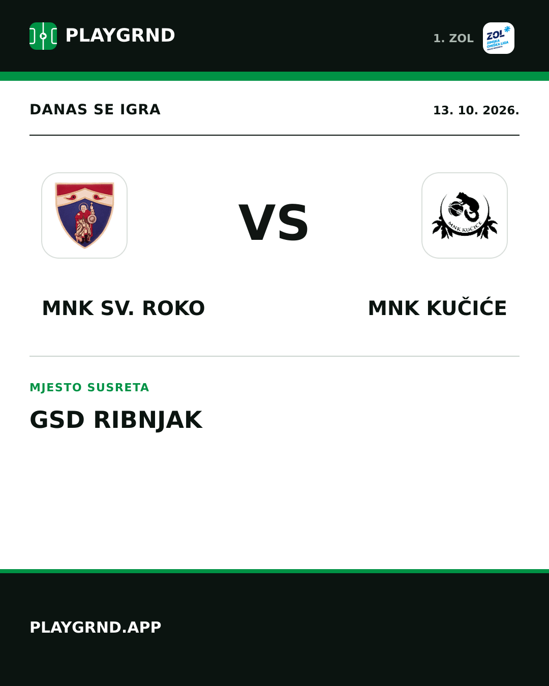Instagram slika: MNK Sv. Roko vs MNK Kučiće