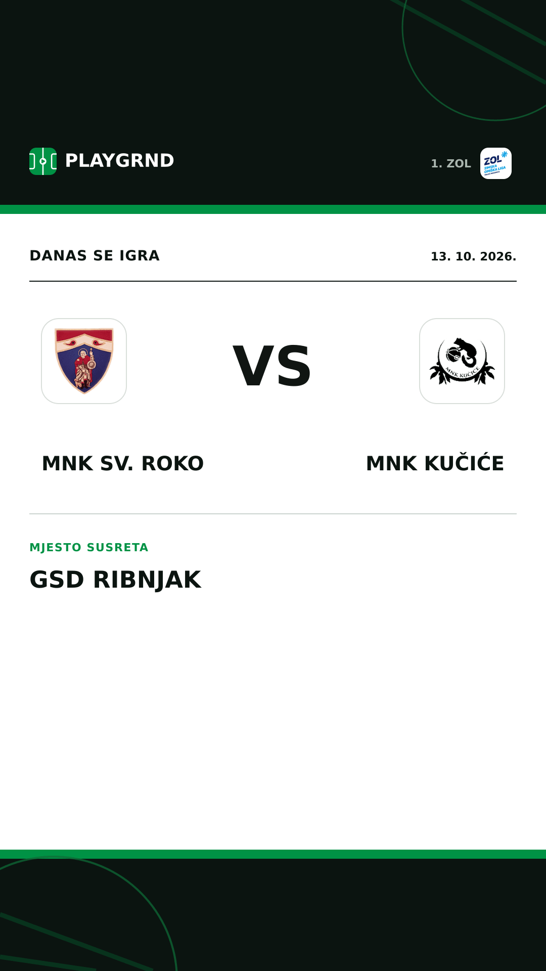 Instagram slika: MNK Sv. Roko vs MNK Kučiće
