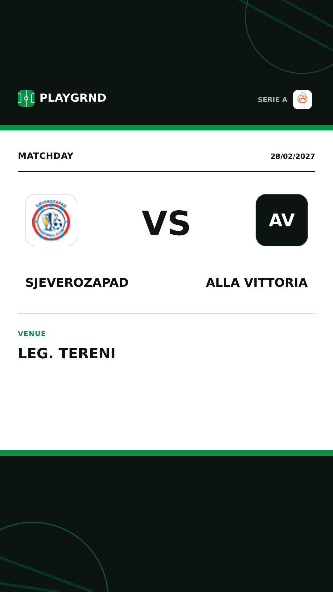 Instagram artwork: Sjeverozapad vs Alla Vittoria