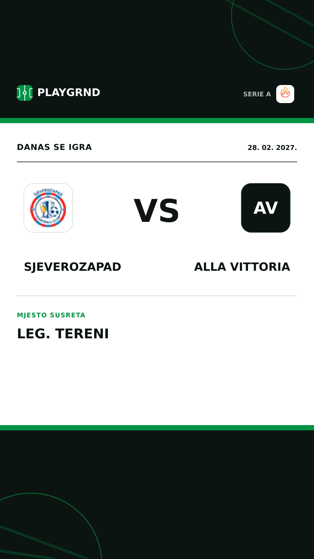 Instagram slika: Sjeverozapad vs Alla Vittoria