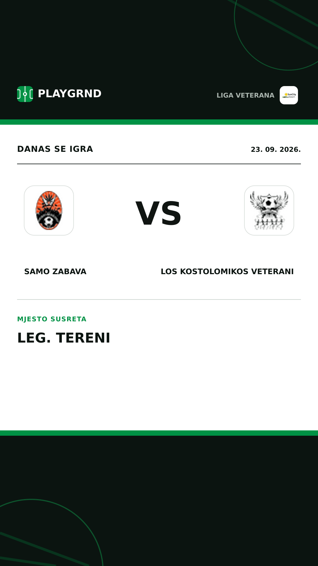 Instagram slika: Samo Zabava vs Los Kostolomikos Veterani