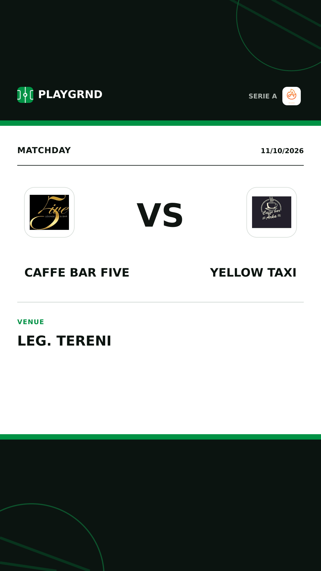 Instagram artwork: Caffe Bar Five vs Yellow Taxi