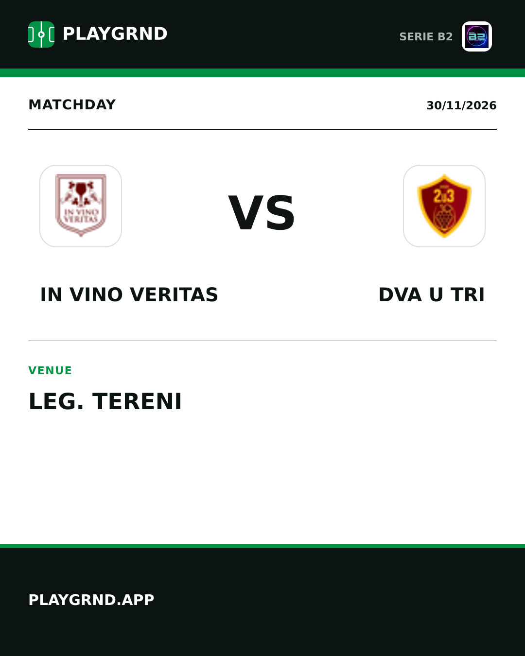 Instagram artwork: IN Vino Veritas vs Dva U Tri