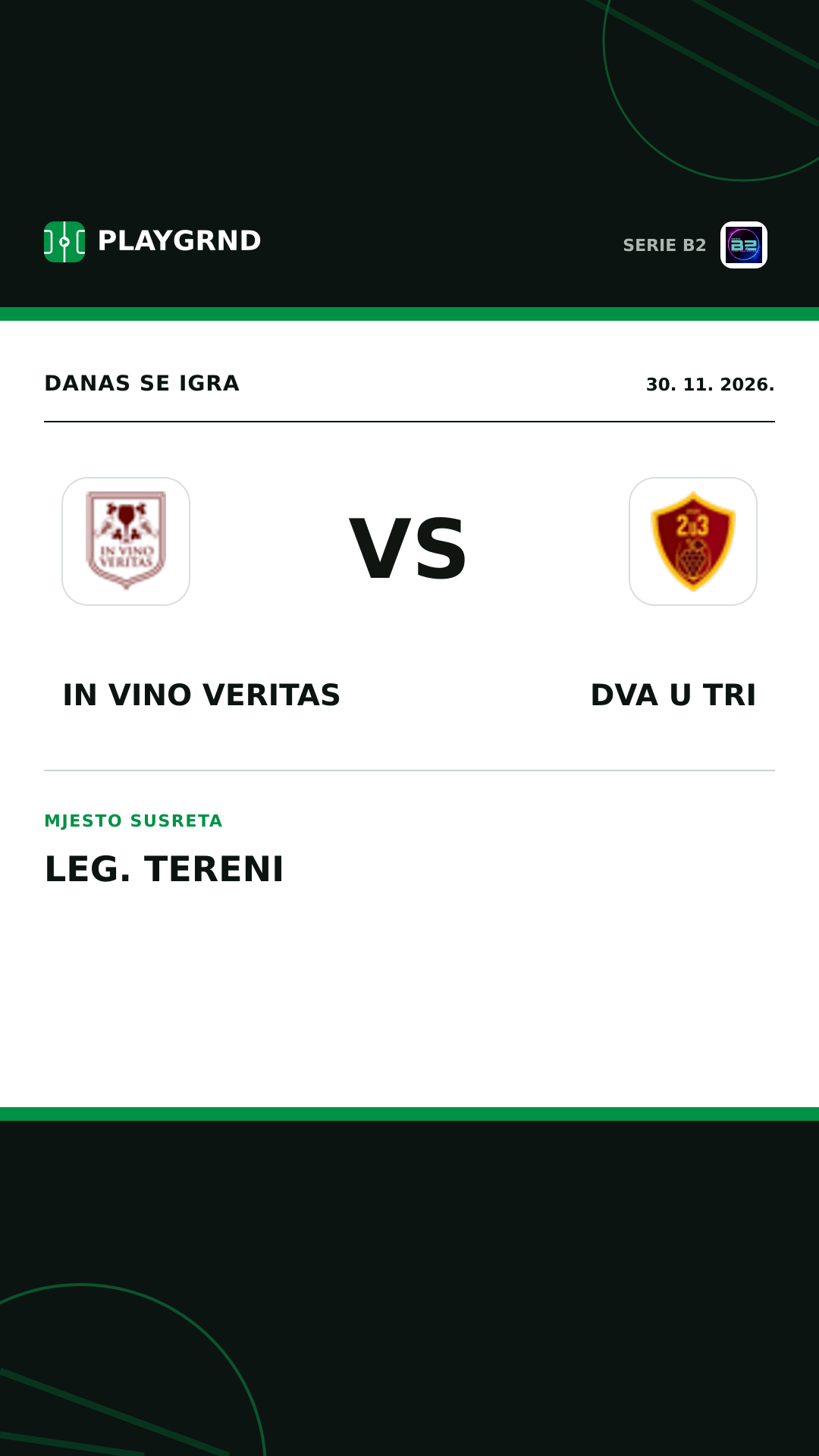 Instagram slika: IN Vino Veritas vs Dva U Tri