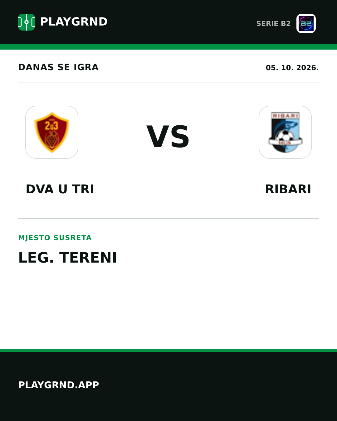 Instagram slika: Dva U Tri vs Ribari