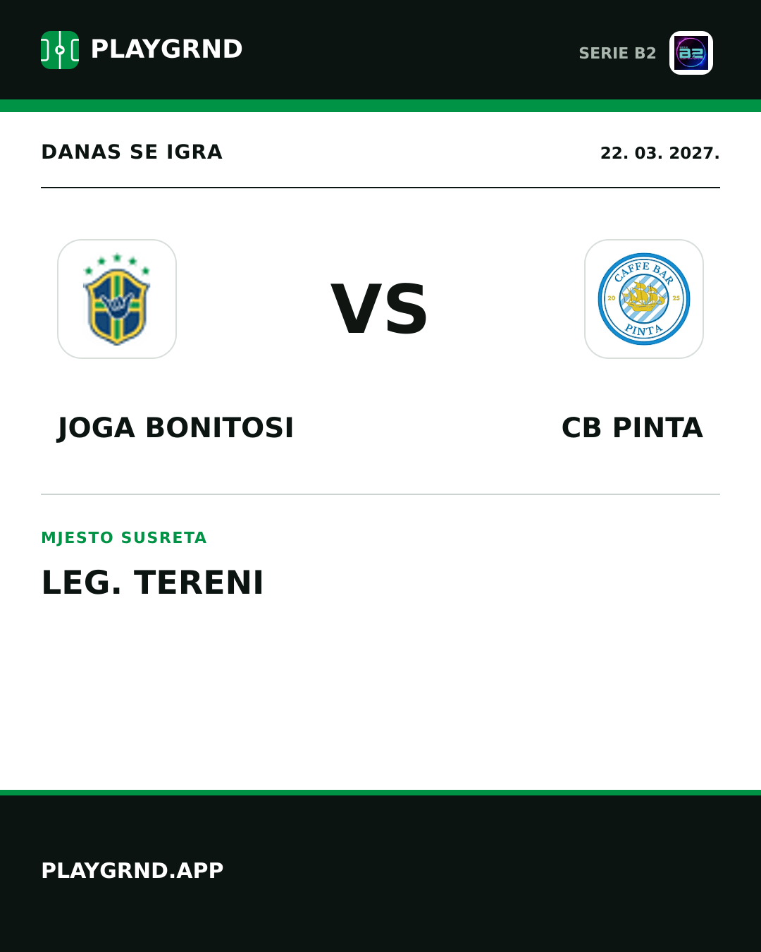 Instagram slika: Joga Bonitosi vs CB Pinta