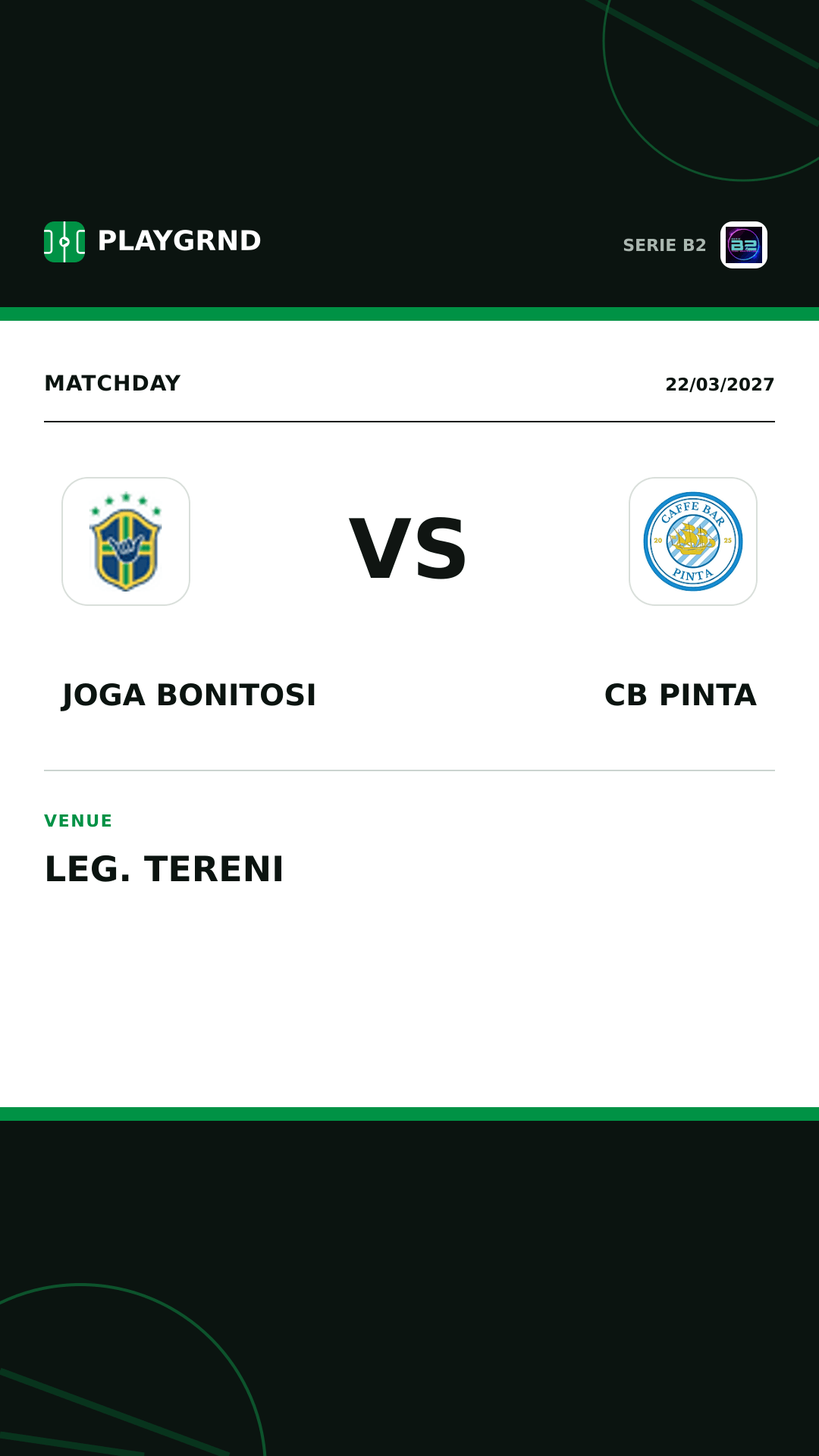 Instagram artwork: Joga Bonitosi vs CB Pinta