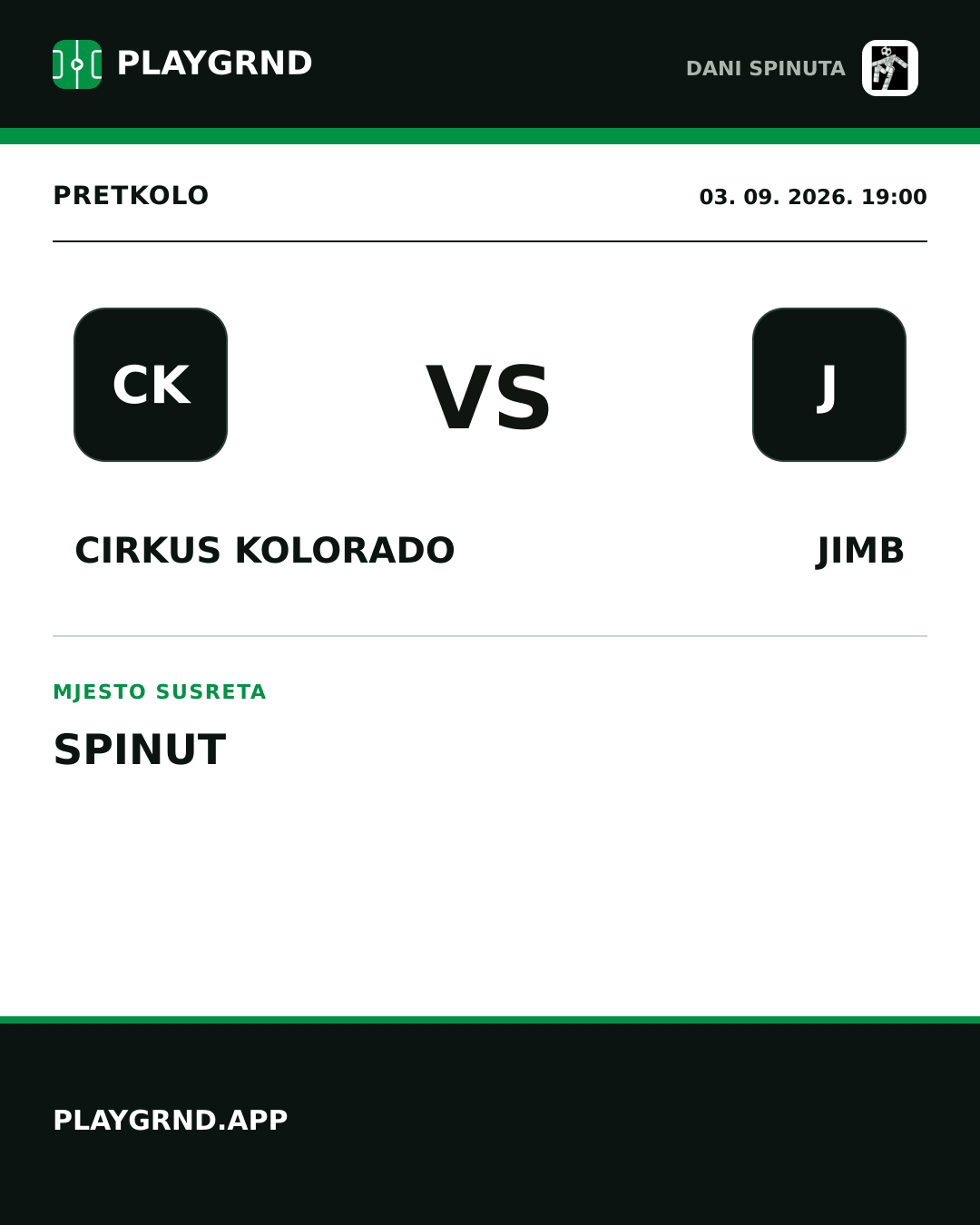 Instagram slika: Cirkus Kolorado vs JIMB
