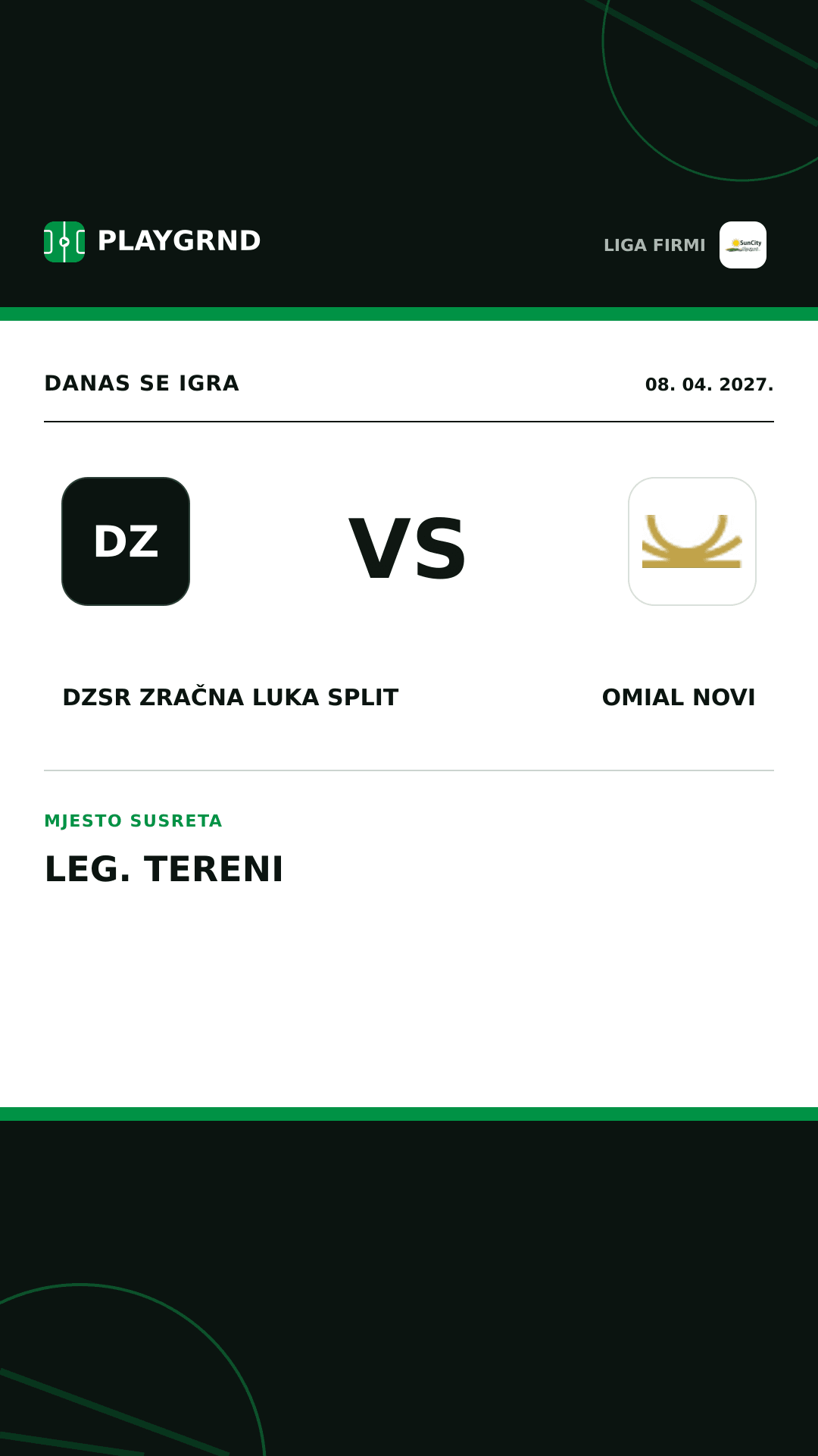 Instagram slika: DZSR Zračna Luka Split vs Omial Novi