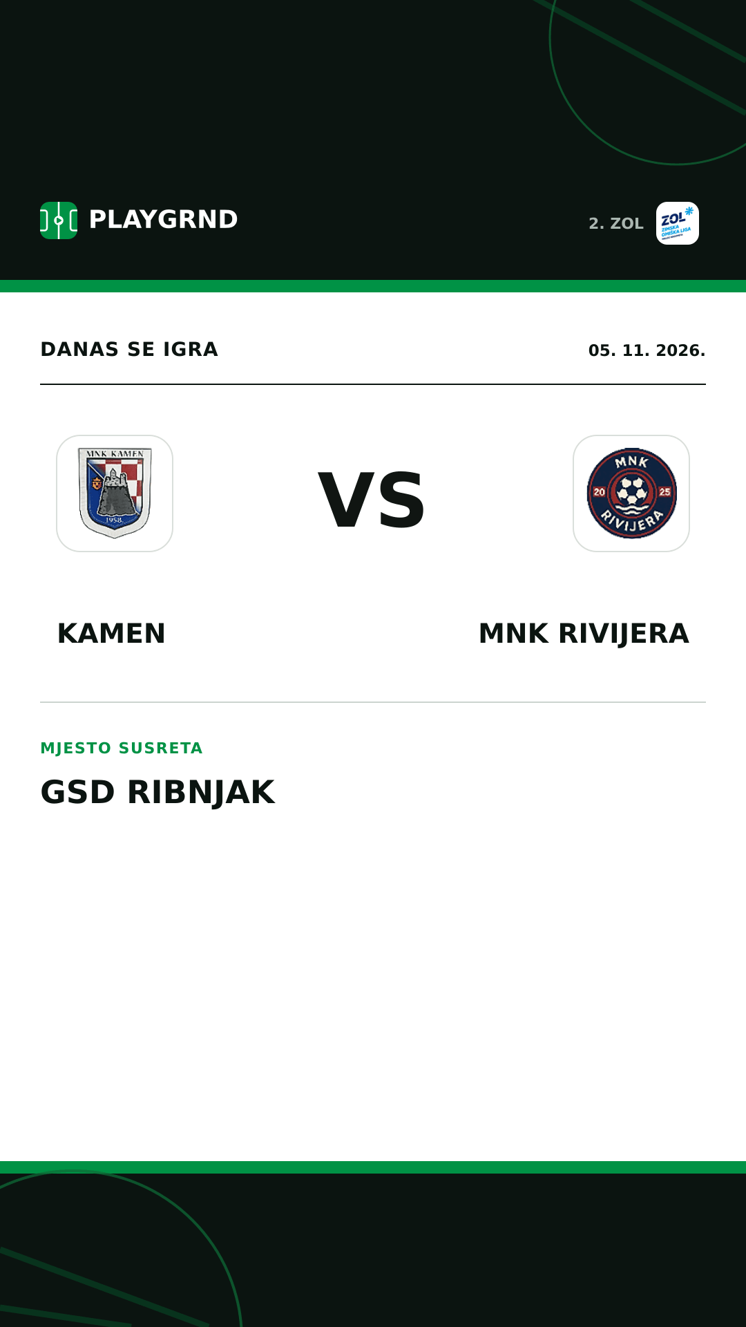 Instagram slika: Kamen vs MNK Rivijera