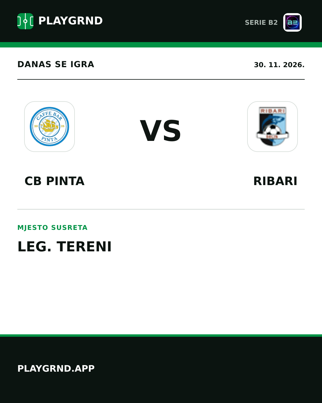 Instagram slika: CB Pinta vs Ribari