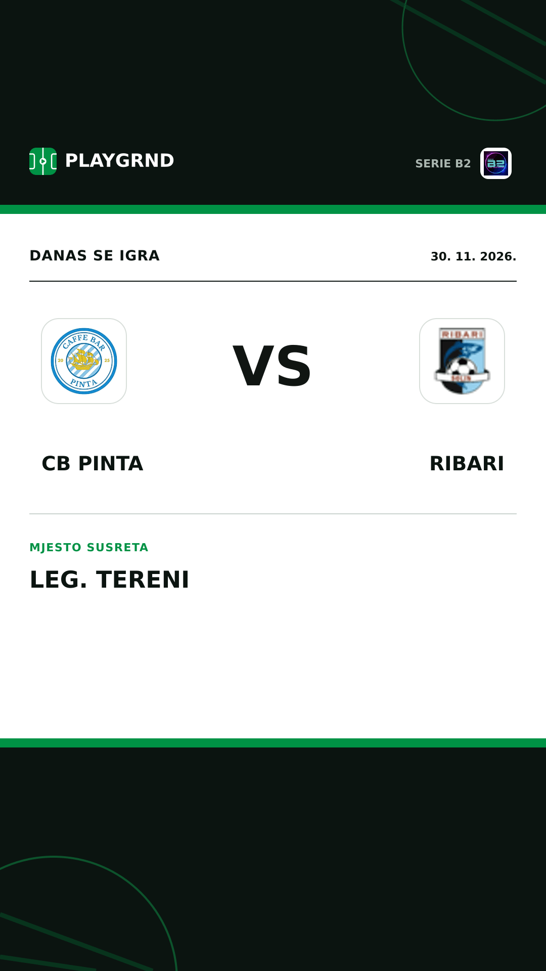 Instagram slika: CB Pinta vs Ribari