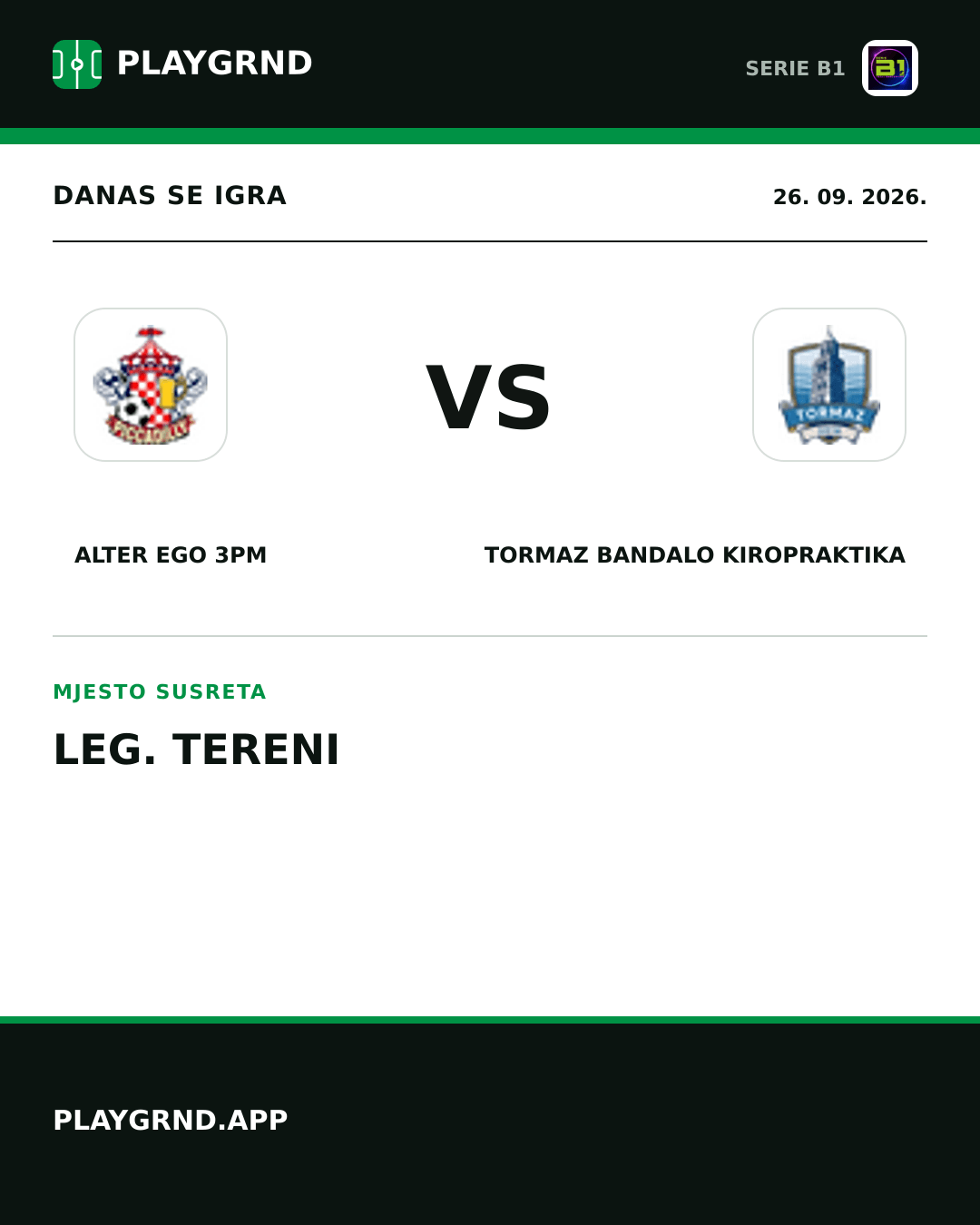 Instagram slika: Alter Ego 3PM vs Tormaz Bandalo Kiropraktika