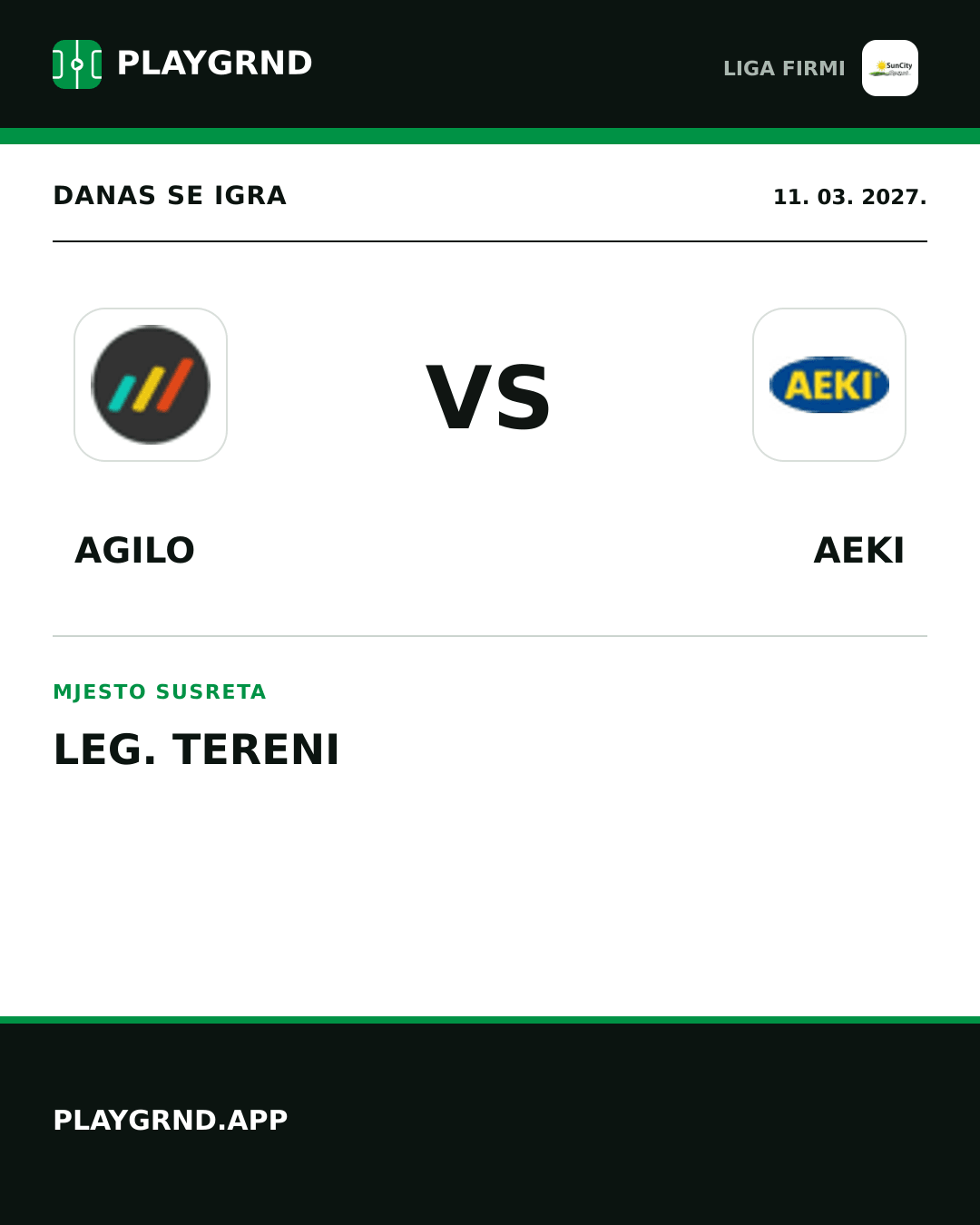 Instagram slika: Agilo vs AEKI