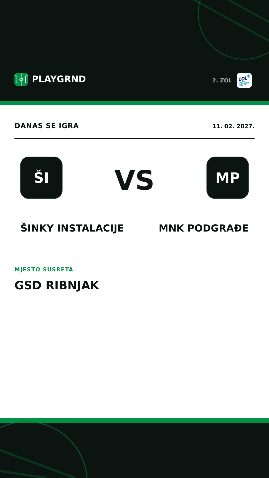 Instagram slika: Šinky Instalacije vs MNK Podgrađe
