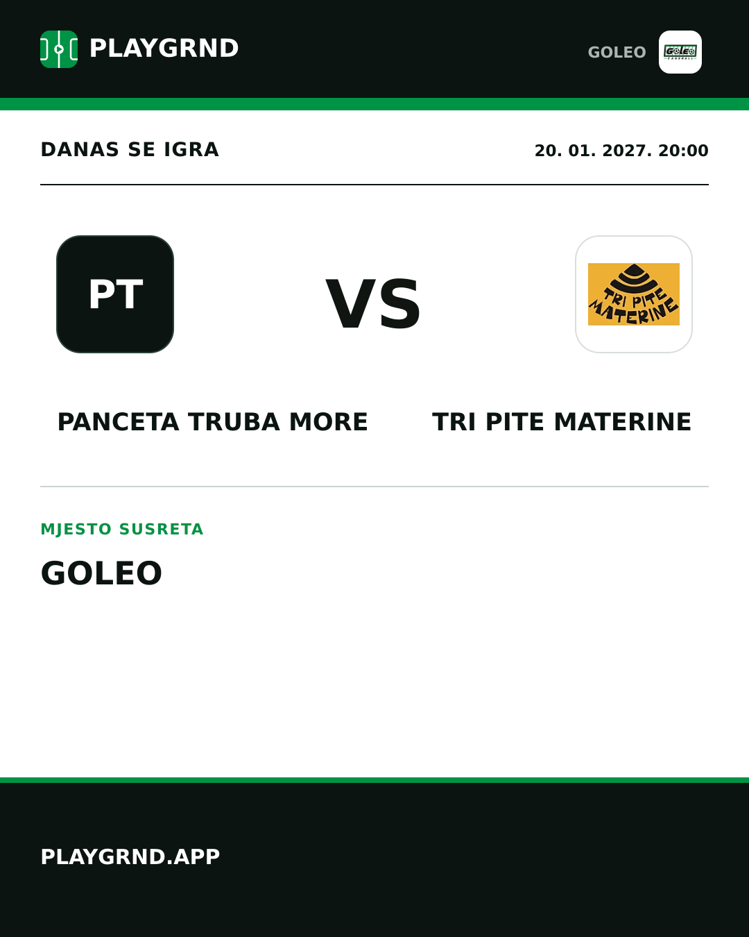 Instagram slika: Panceta truba more vs Tri Pite Materine