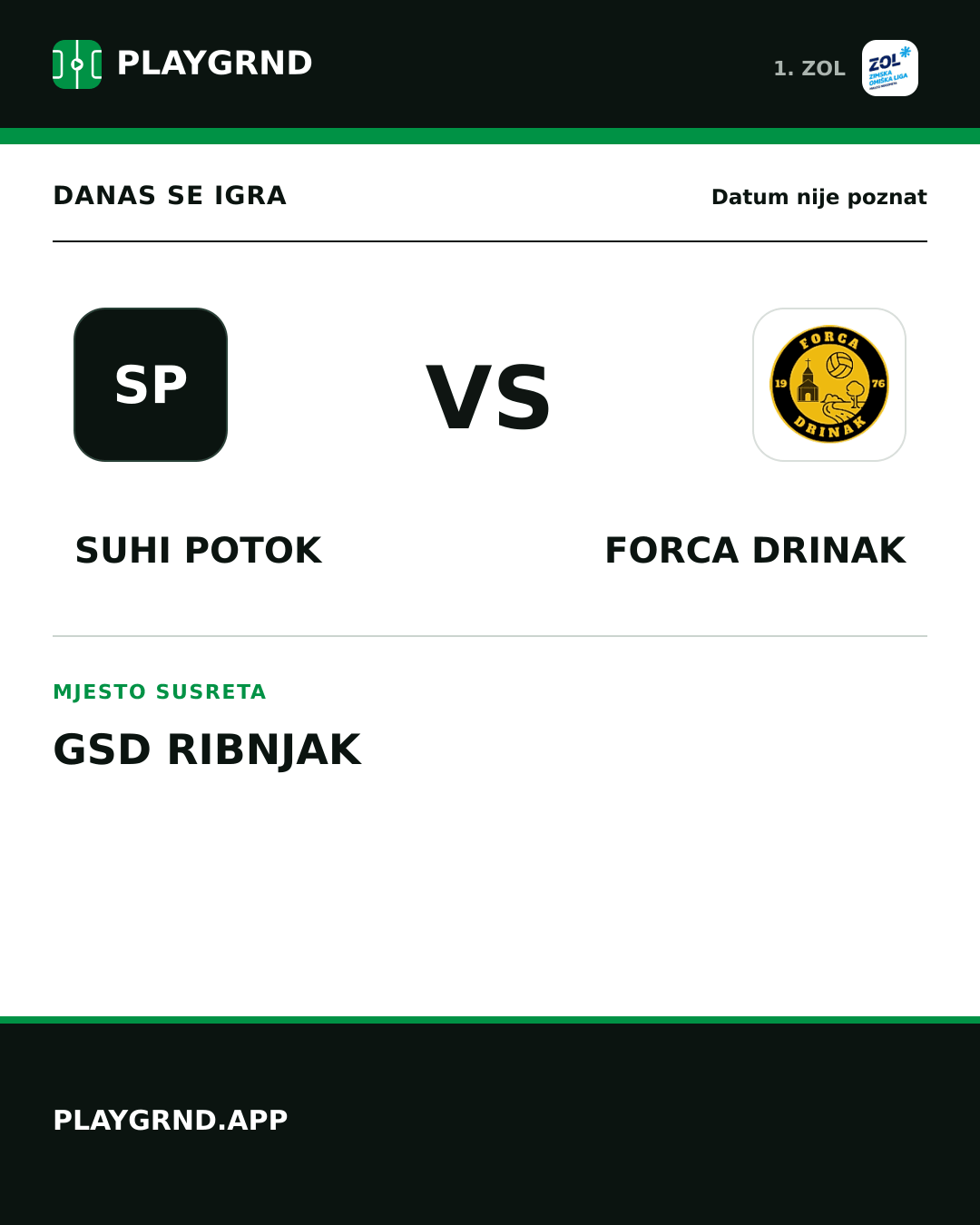 Instagram slika: Suhi Potok vs Forca Drinak