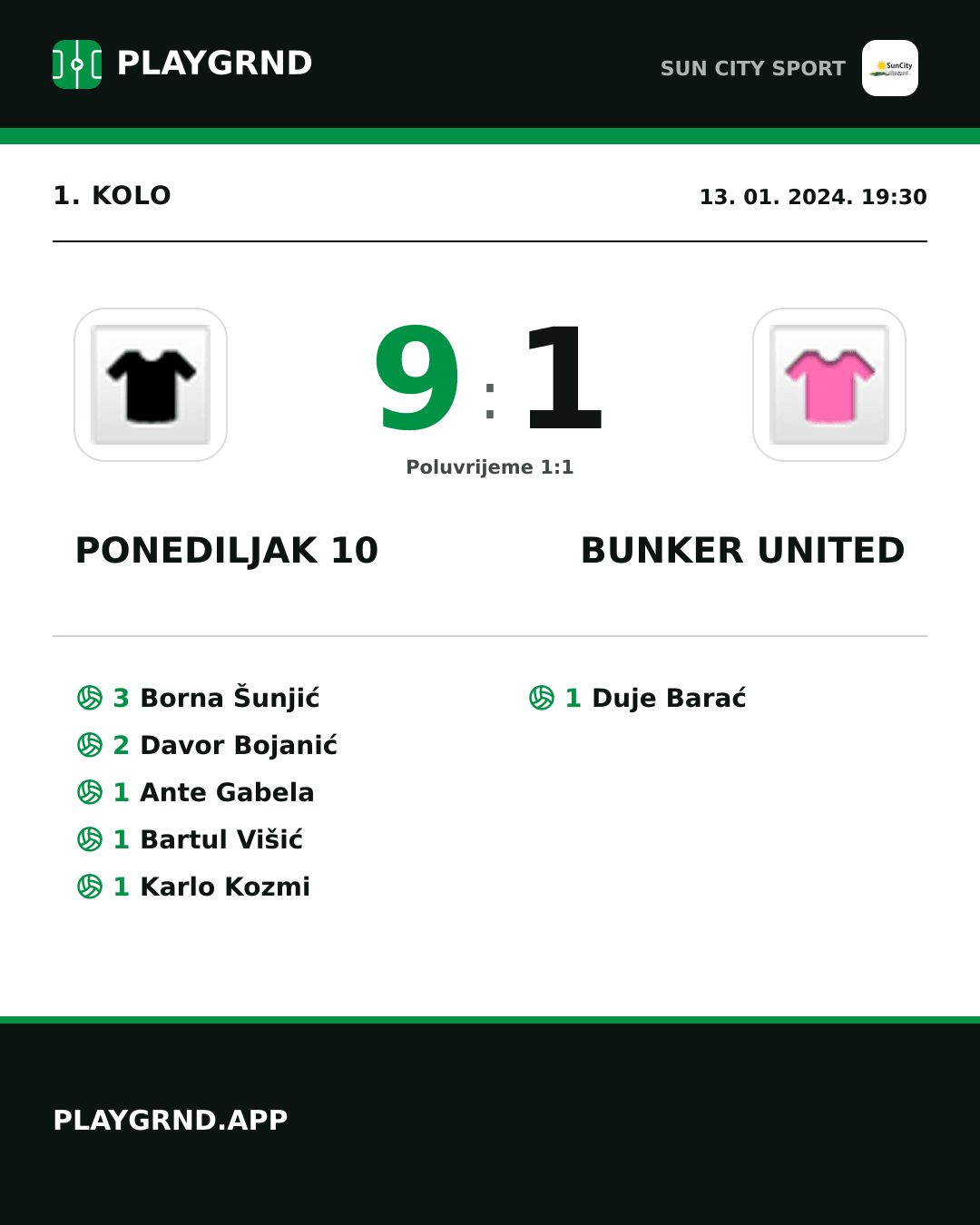 Instagram slika: Ponediljak 10 9:1 Bunker United