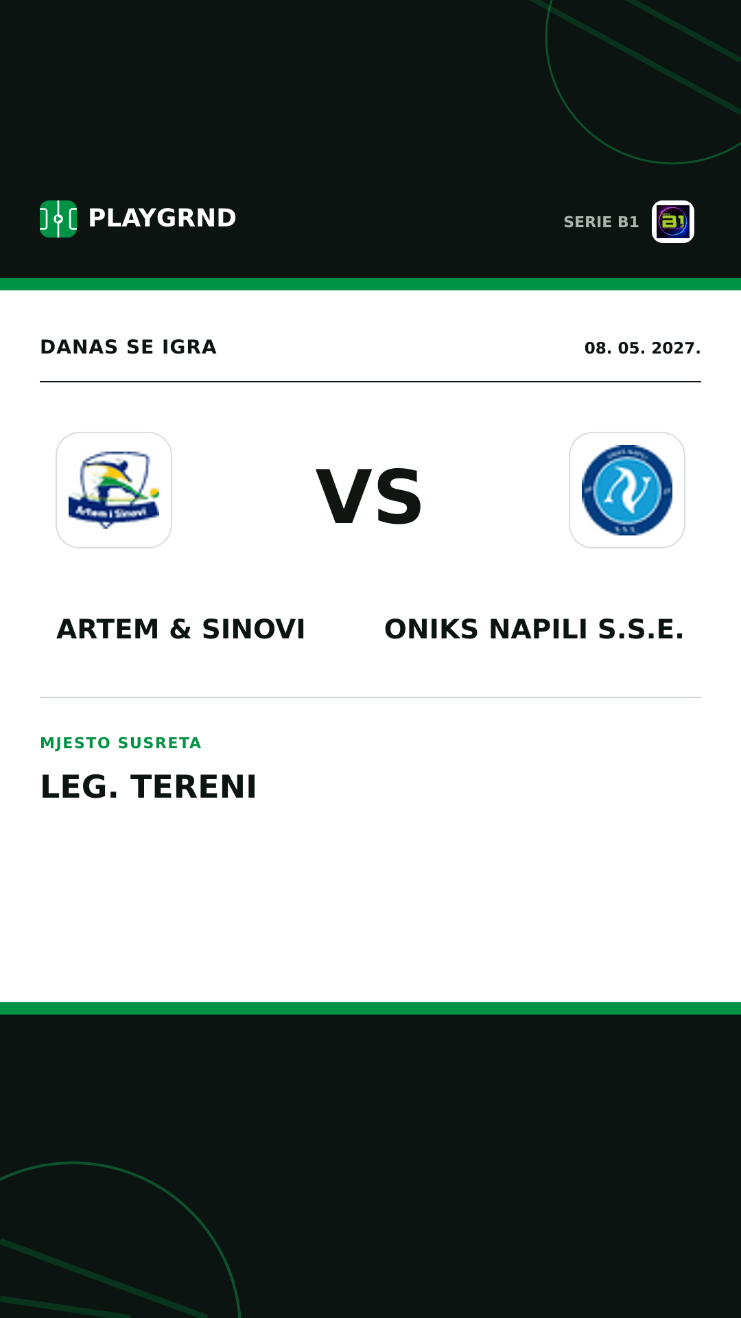 Instagram slika: Artem & Sinovi vs Oniks Napili S.S.E.