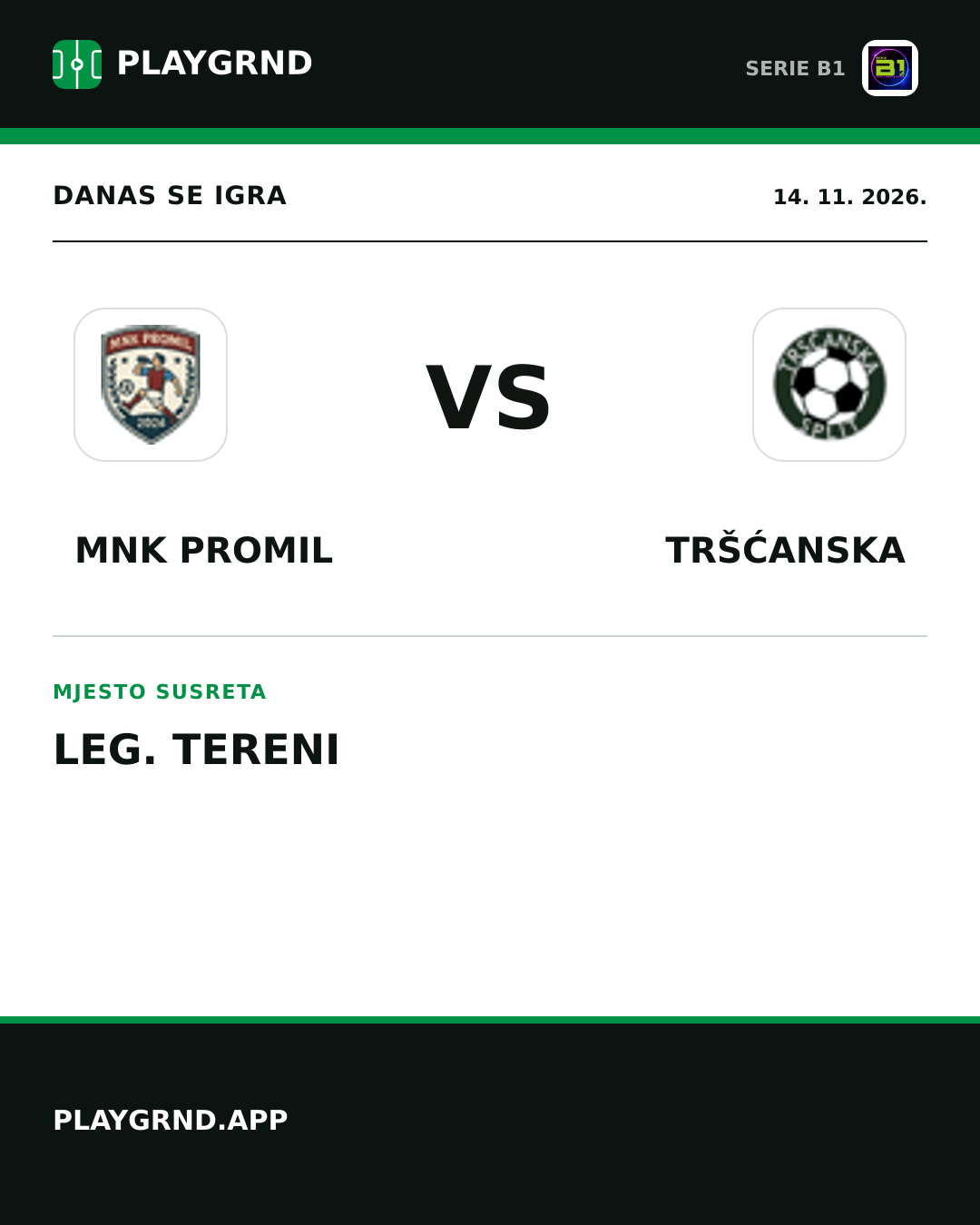 Instagram slika: Mnk Promil vs Tršćanska