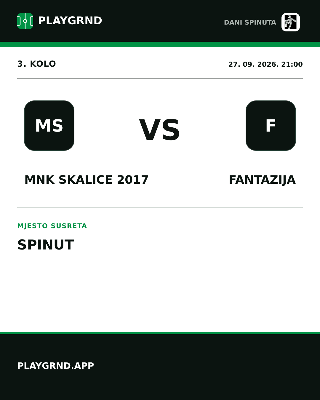 Instagram slika: MNK Skalice 2017 vs Fantazija