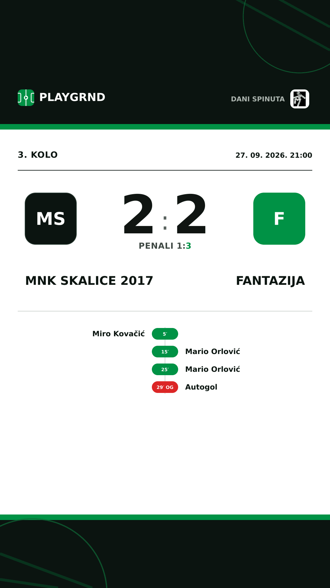 Instagram slika: MNK Skalice 2017 vs Fantazija