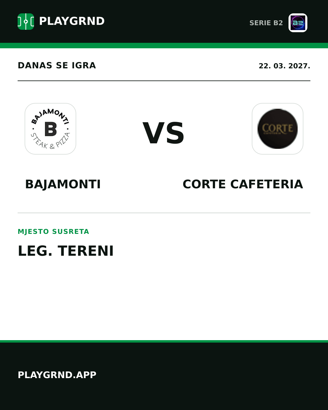 Instagram slika: Bajamonti vs Corte Cafeteria