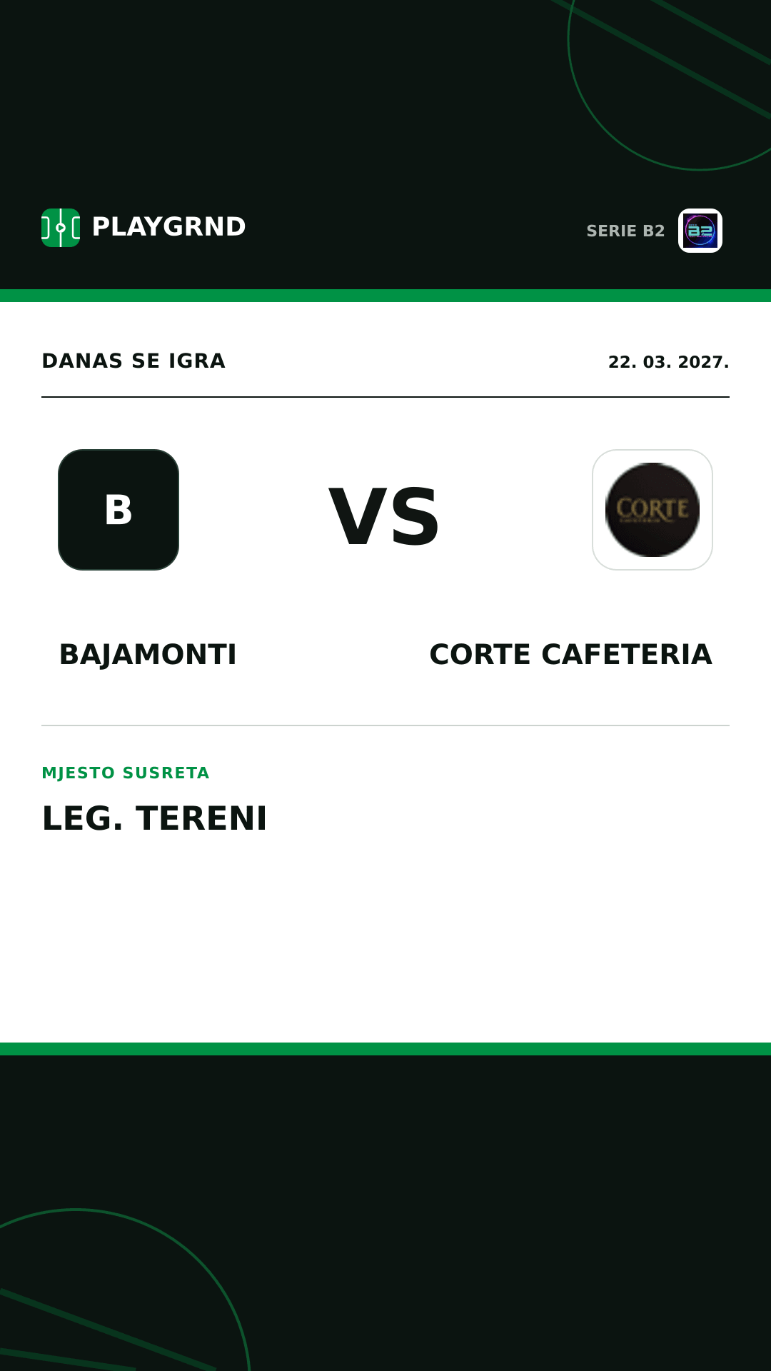 Instagram slika: Bajamonti vs Corte Cafeteria