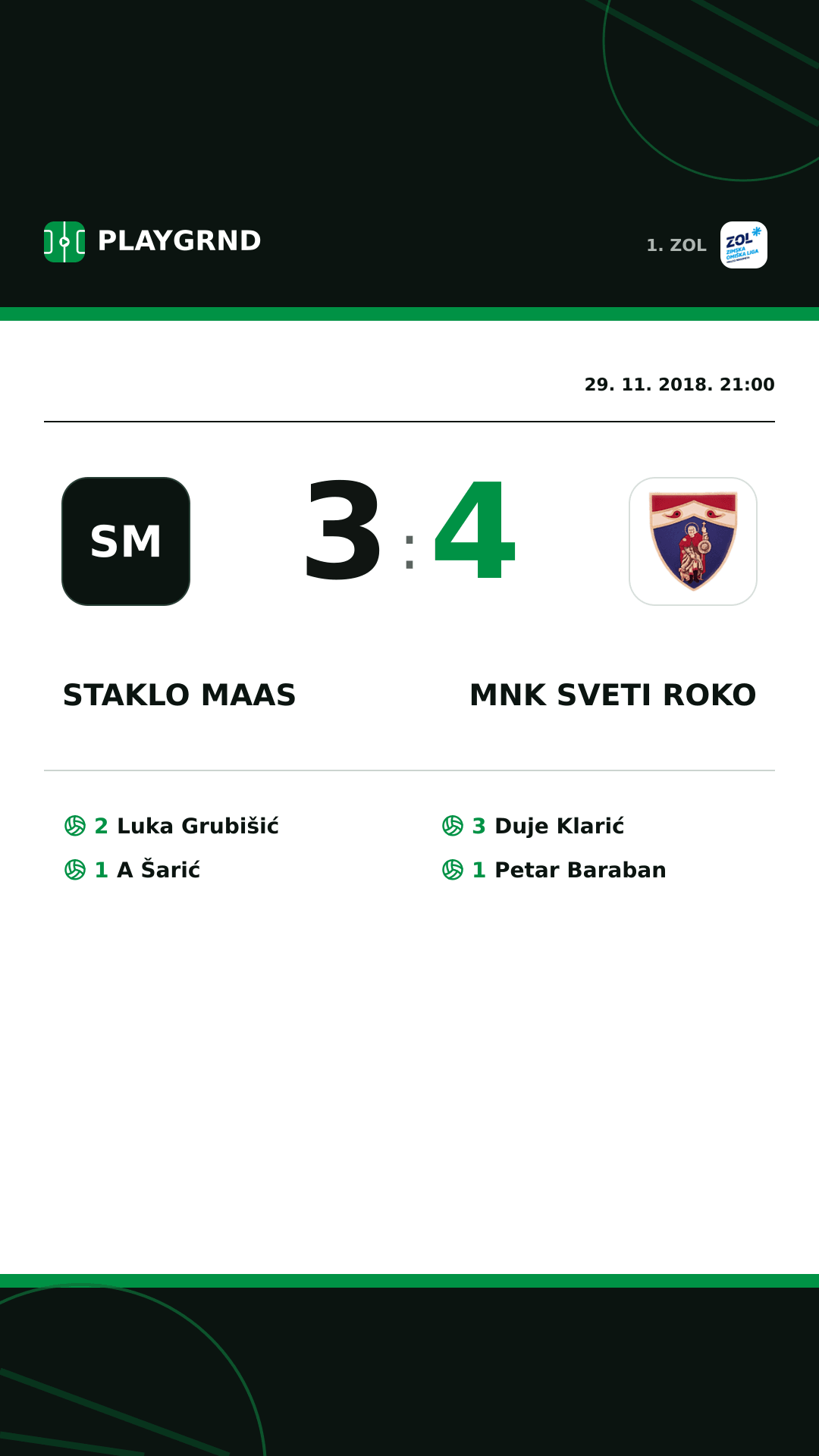 Instagram slika: Staklo Maas 3:4 MNK Sveti Roko