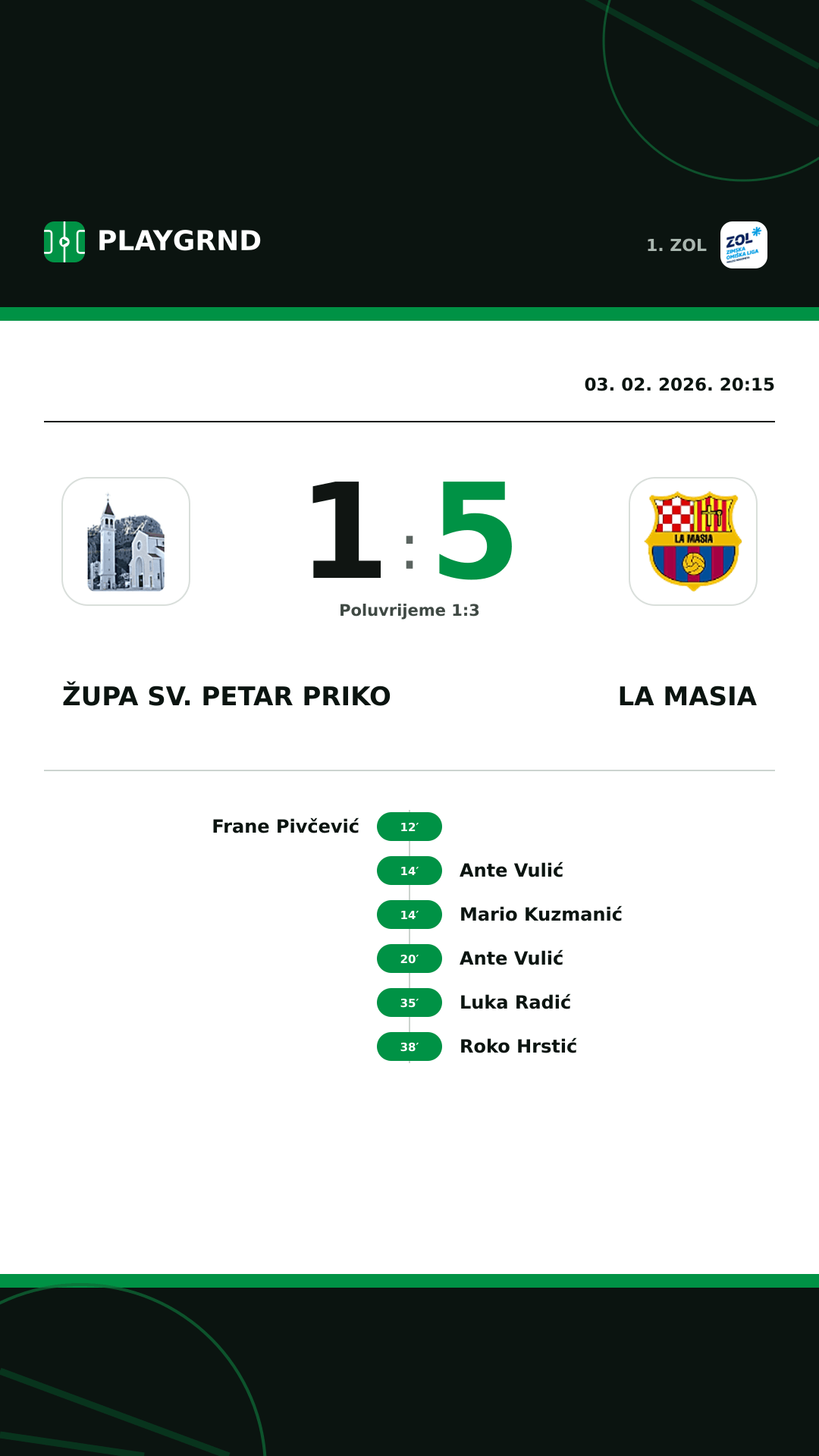 Instagram slika: Župa Sv. Petar Priko 1:5 La Masia