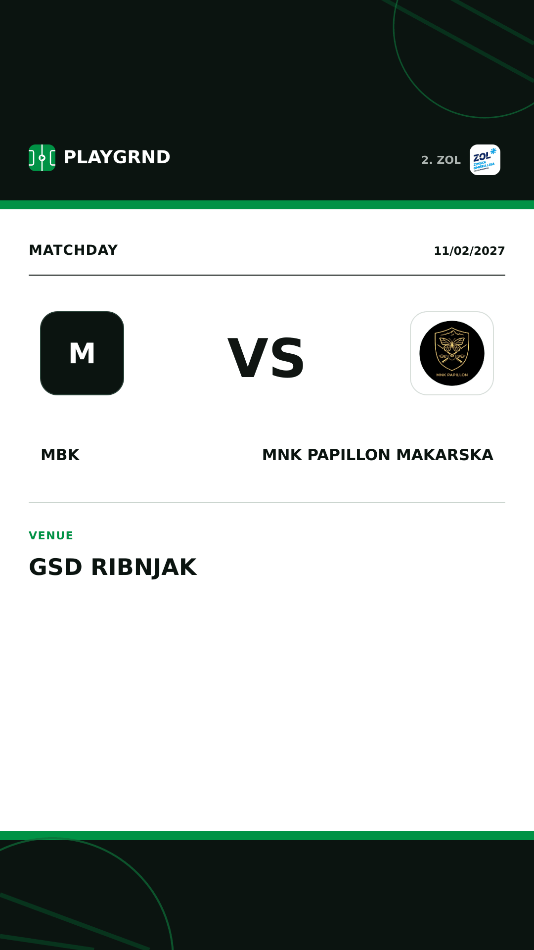 Instagram artwork: MBK vs MNK Papillon Makarska