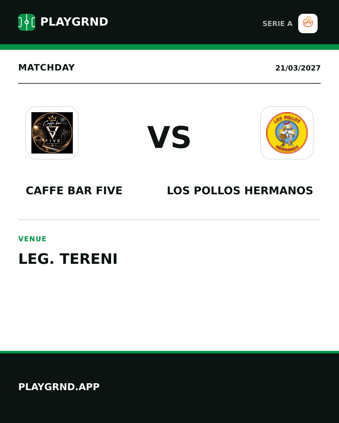 Instagram artwork: Caffe Bar Five vs Los Pollos Hermanos